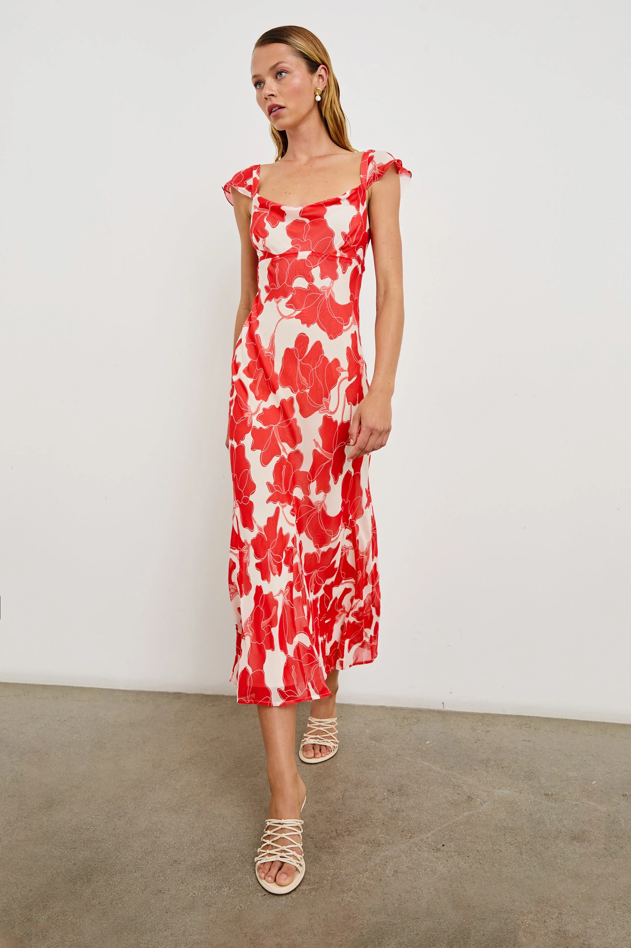 MARIGOLD DRESS - SCARLET HIBISCUS