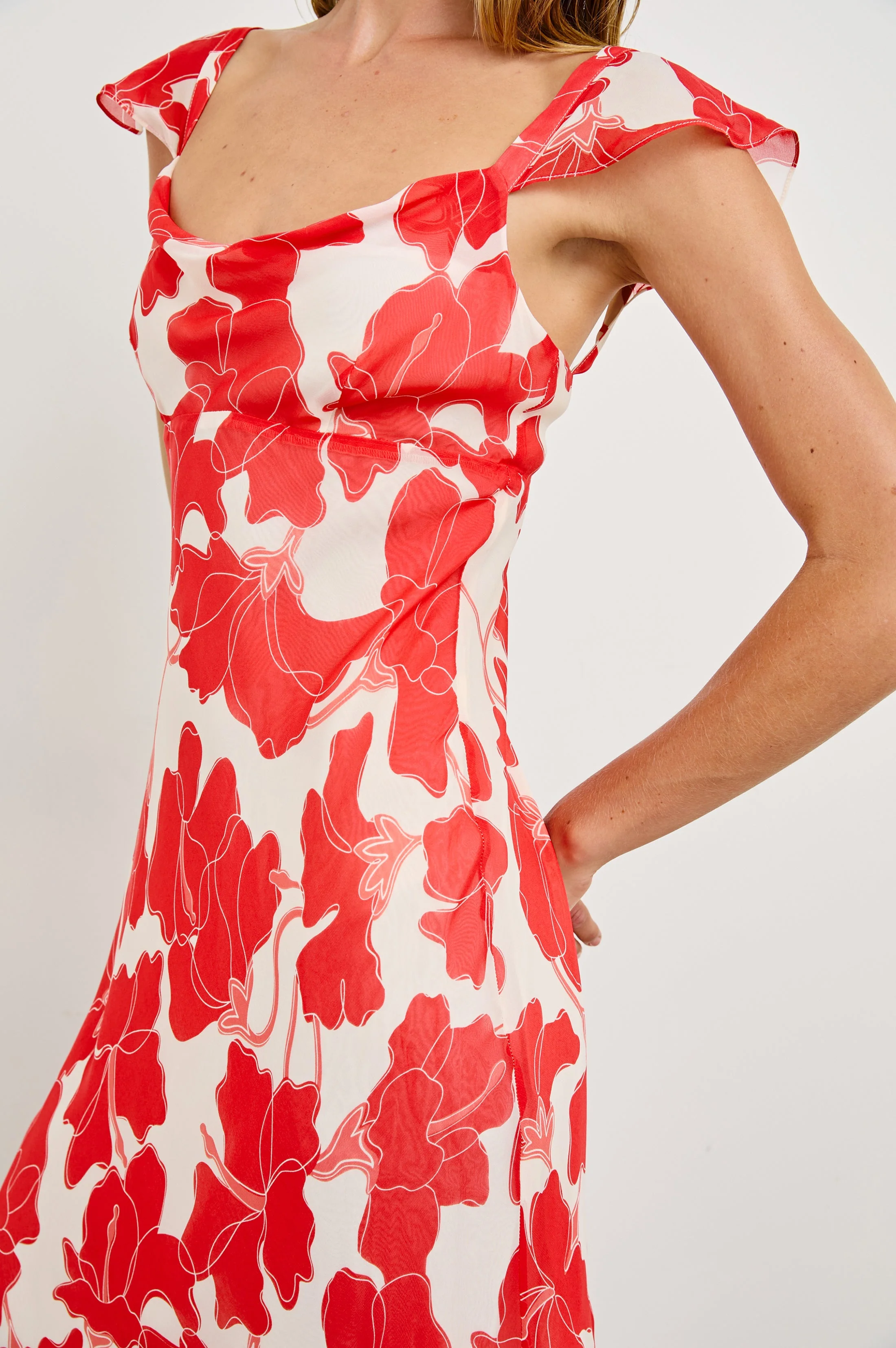 MARIGOLD DRESS - SCARLET HIBISCUS - Image 2