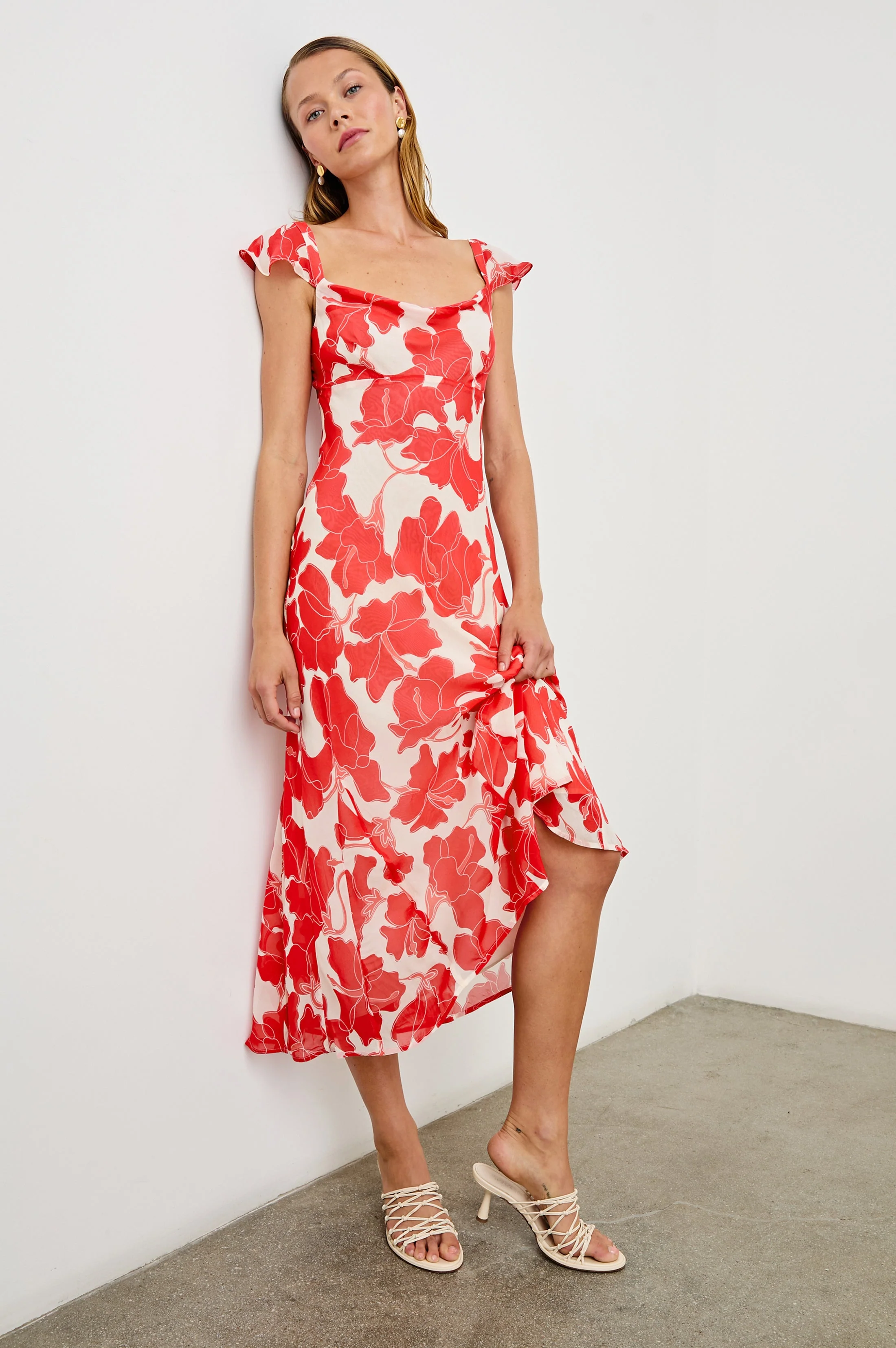 MARIGOLD DRESS - SCARLET HIBISCUS - Image 3