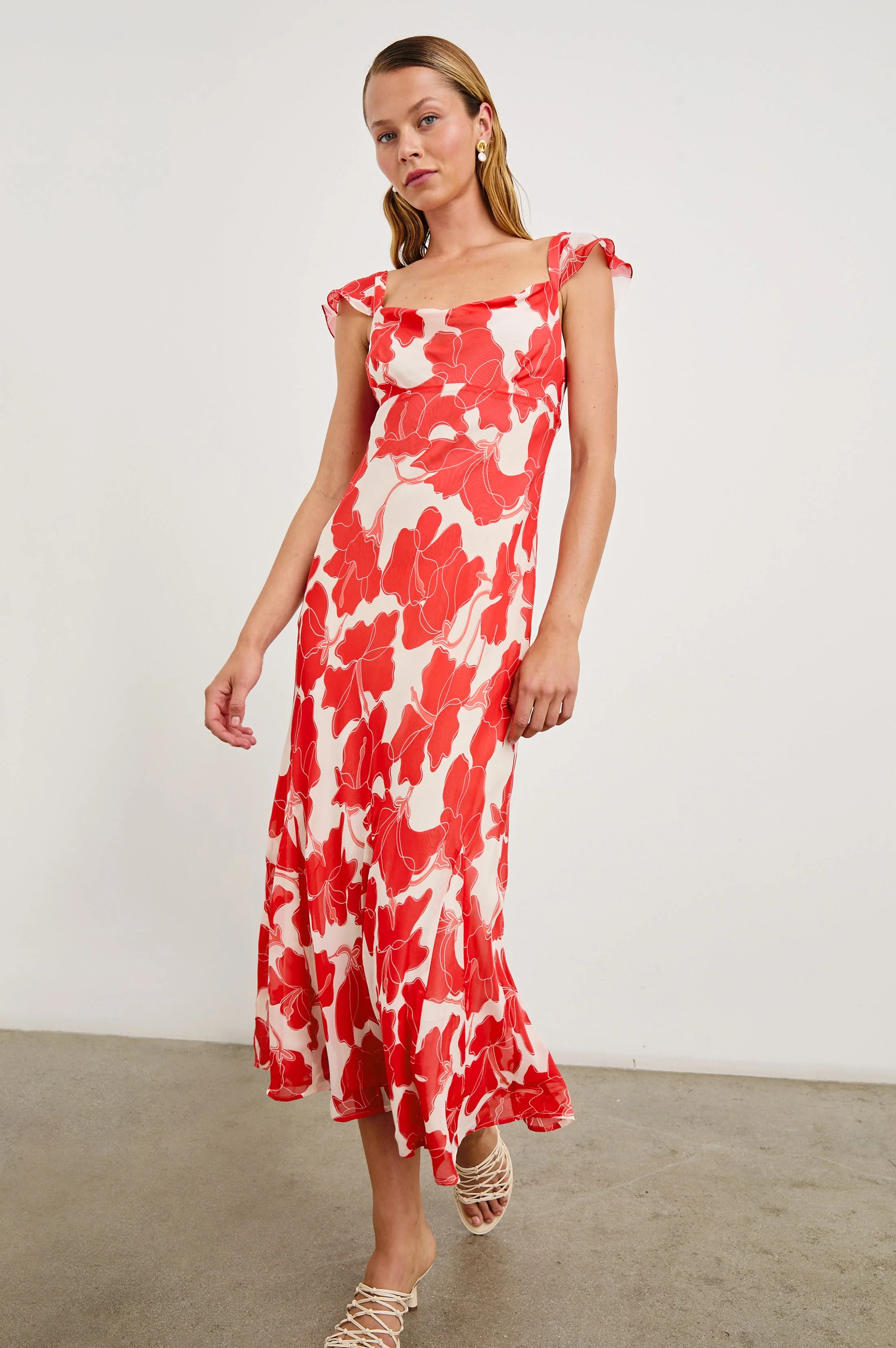 MARIGOLD DRESS - SCARLET HIBISCUS - Image 4