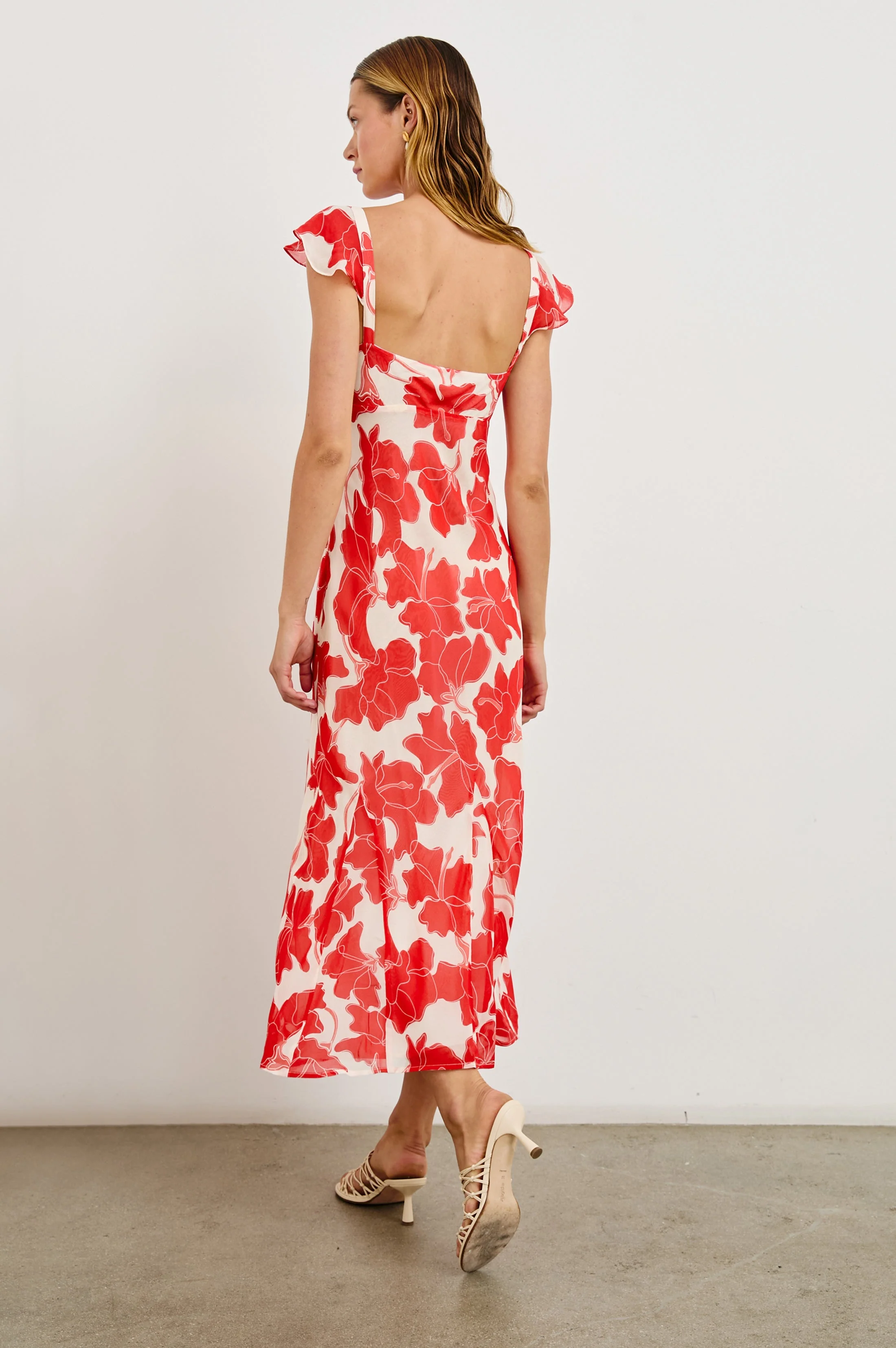 MARIGOLD DRESS - SCARLET HIBISCUS - Image 5