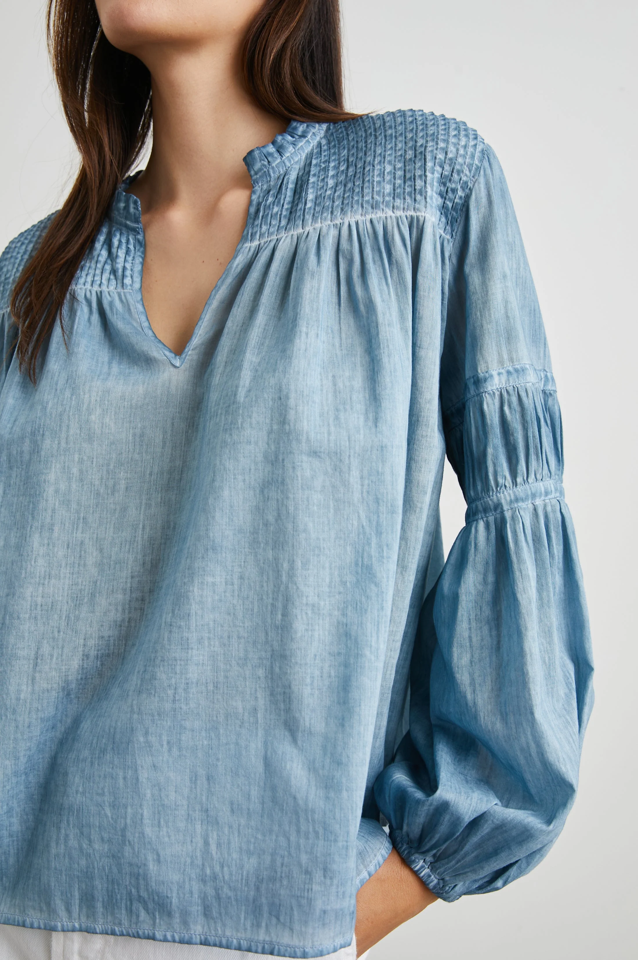 MARLI TOP - FADED BLUE - Image 2