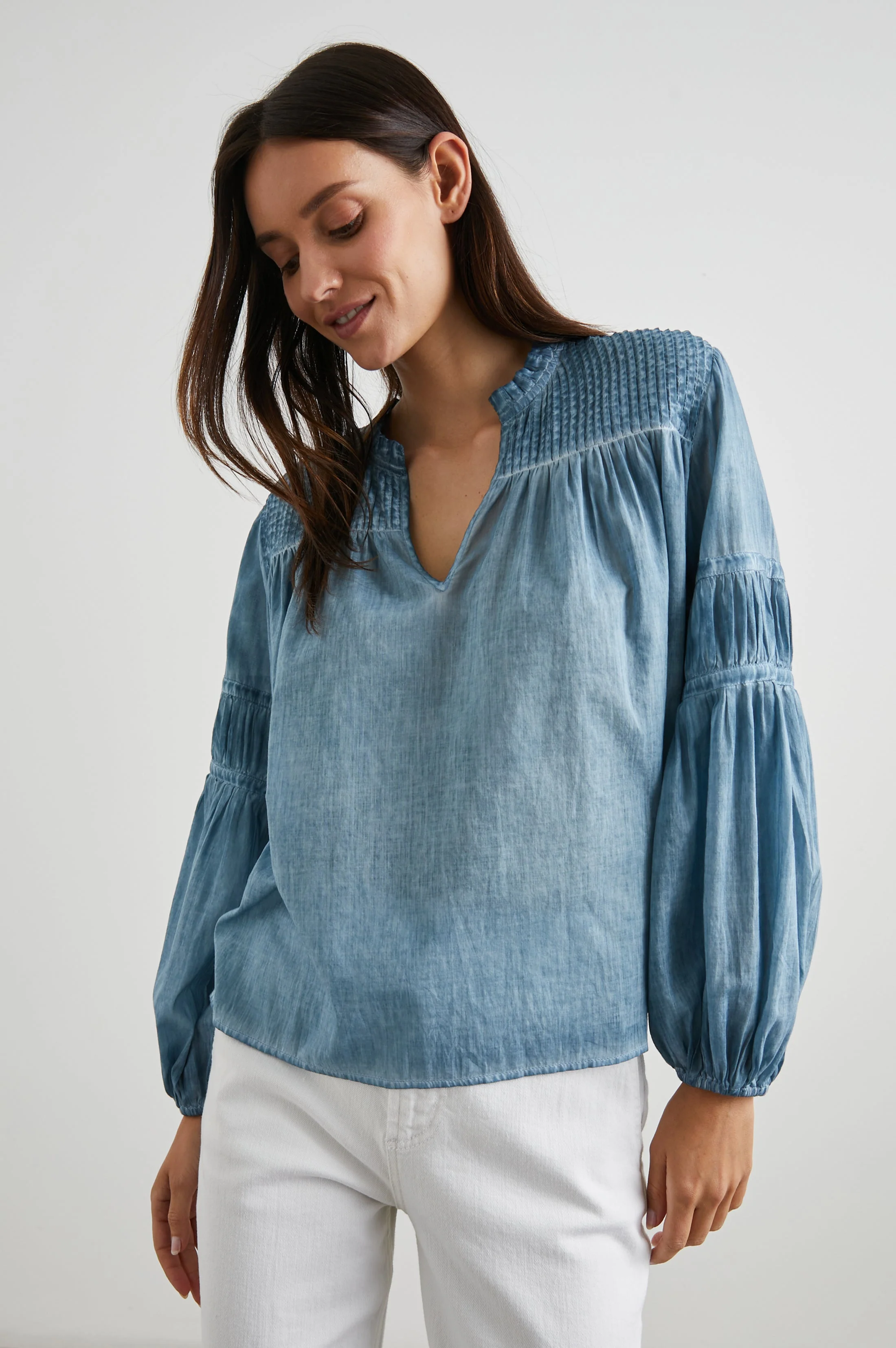 MARLI TOP - FADED BLUE - Image 3