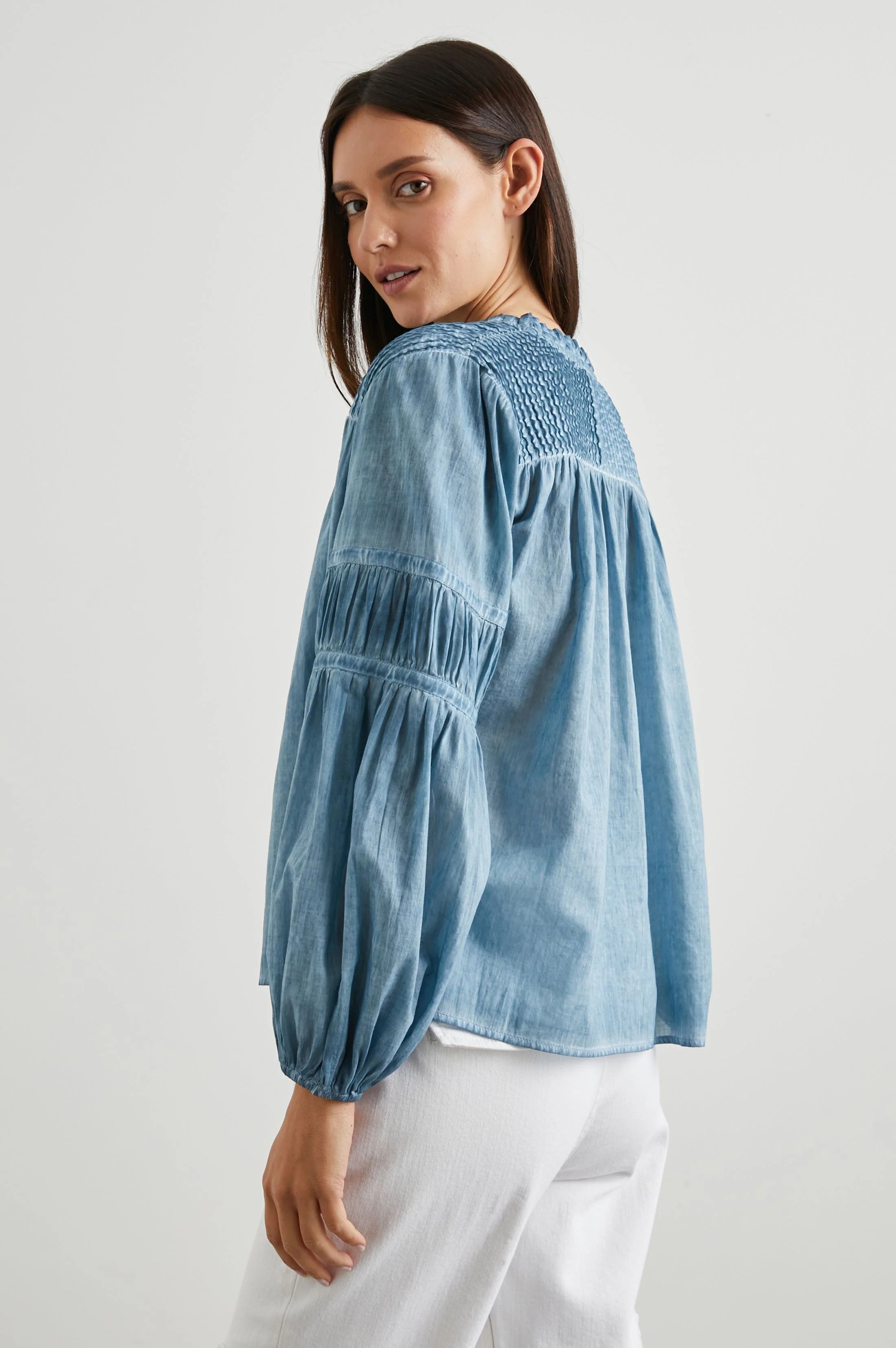 MARLI TOP - FADED BLUE - Image 4