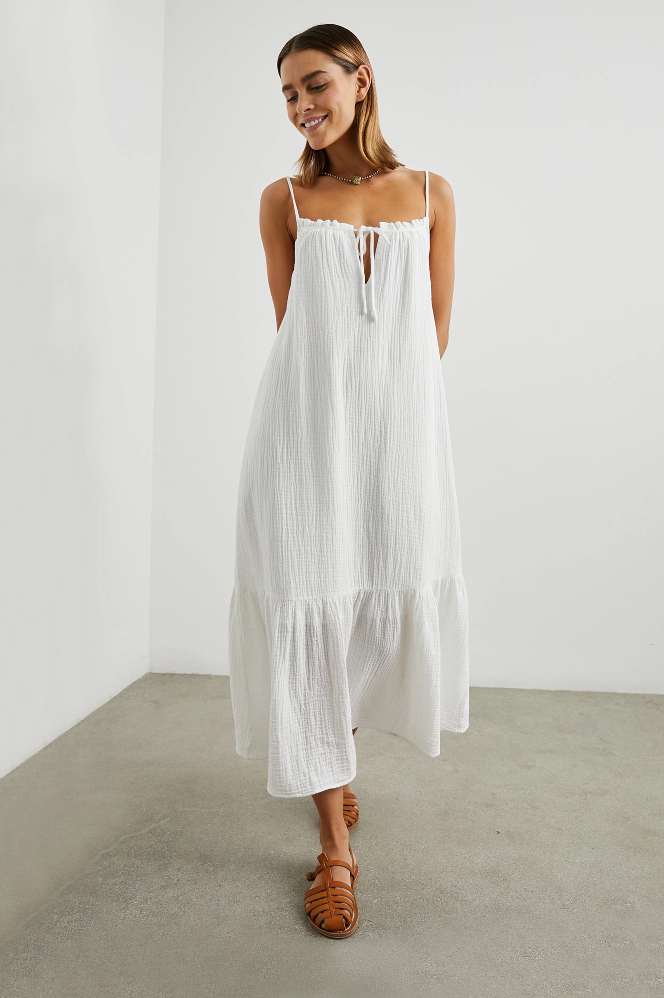 MARSEILLE DRESS - WHITE - Image 3