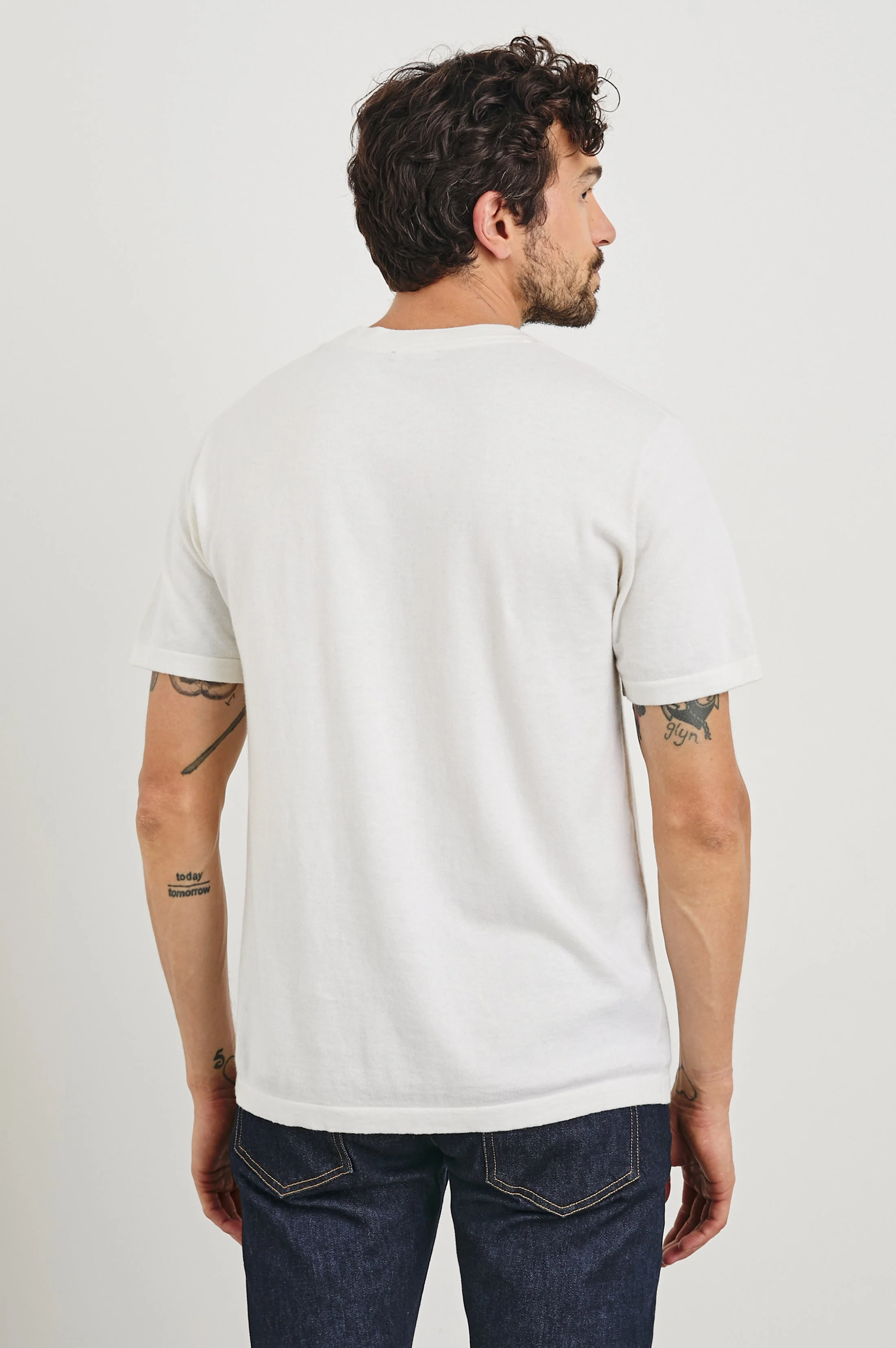 MASON COTTON CASHMERE T-SHIRT - CREAM - Image 6