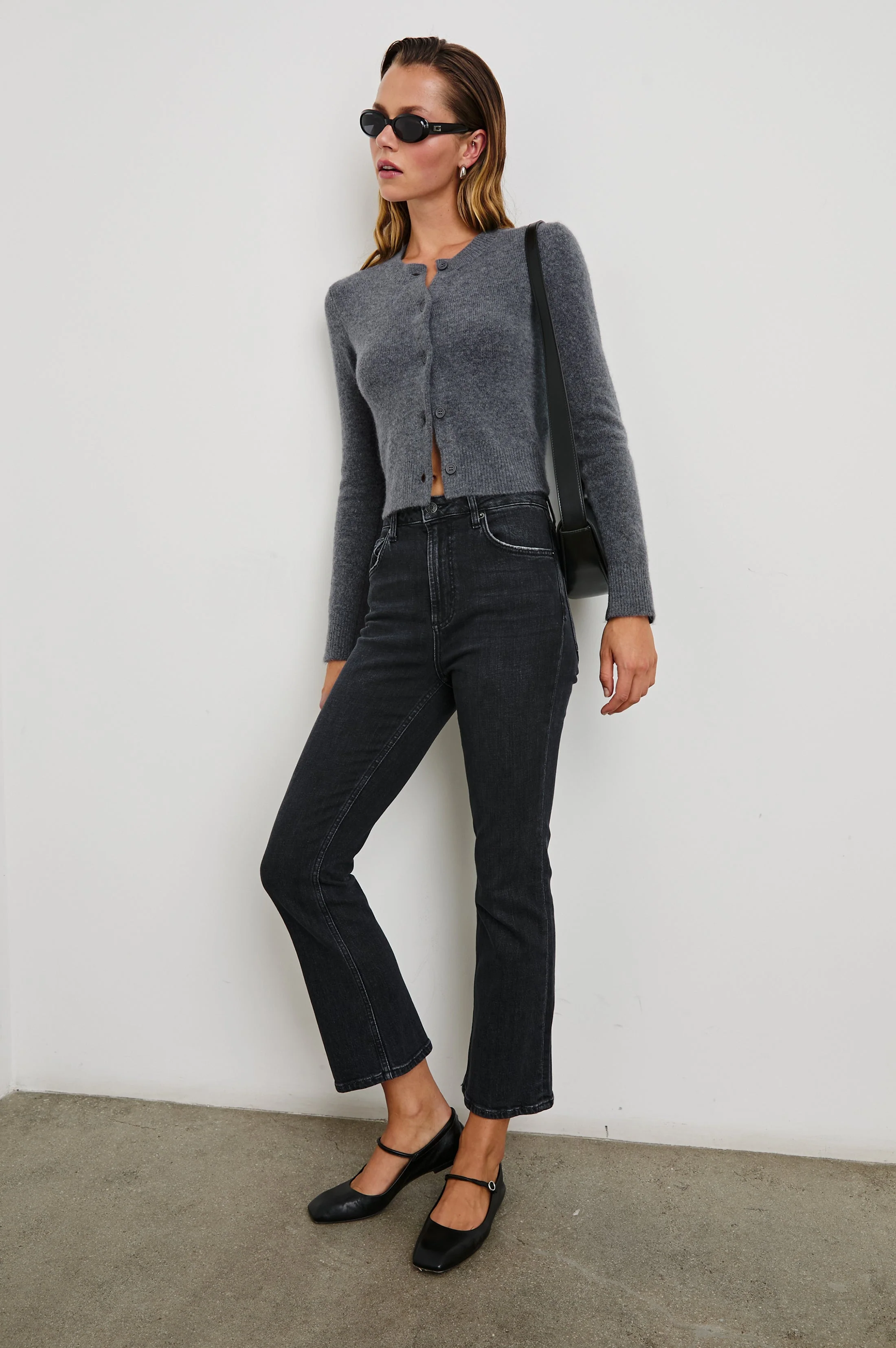 MATILDA CARDIGAN - CHARCOAL - Image 6
