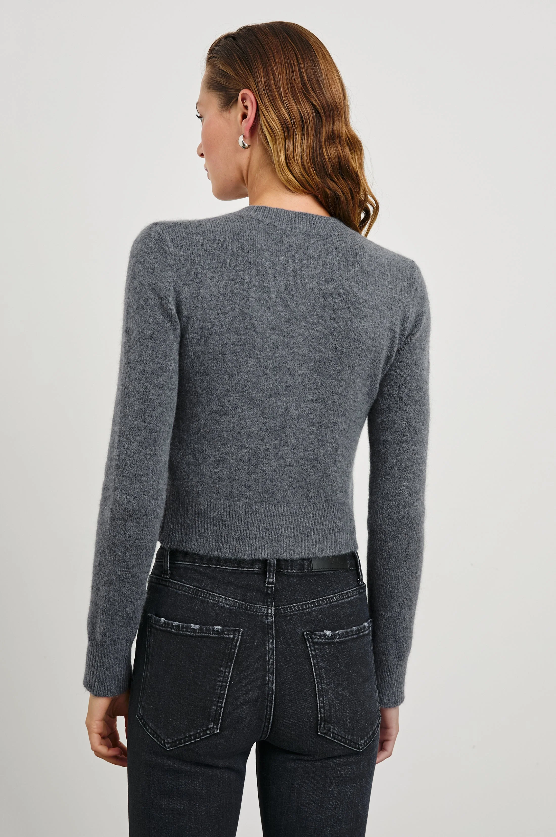 MATILDA CARDIGAN - CHARCOAL - Image 7