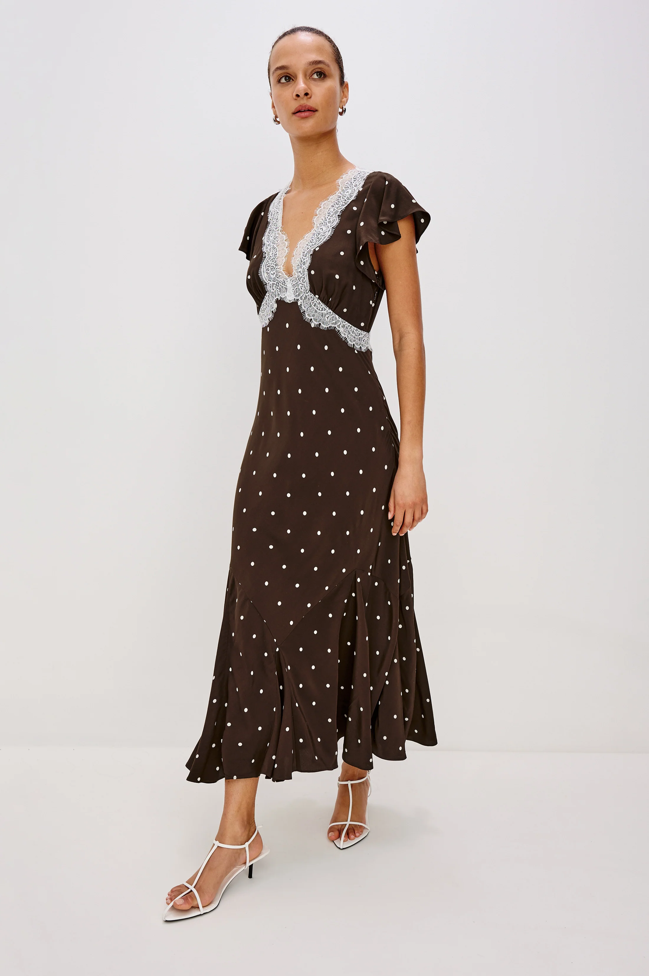 MATTIA DRESS - COCOA POLKA DOTS