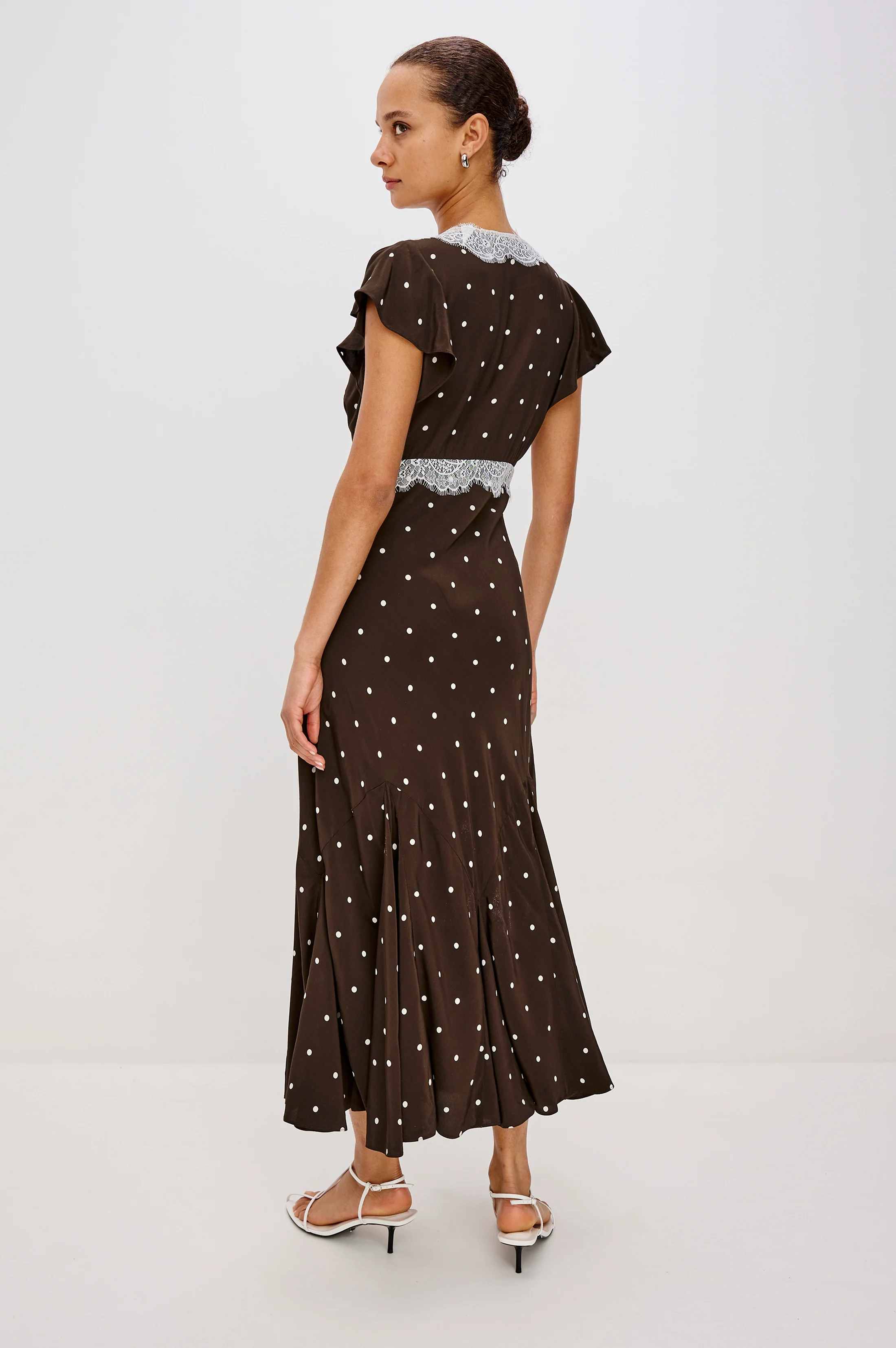 MATTIA DRESS - COCOA POLKA DOTS - Image 4