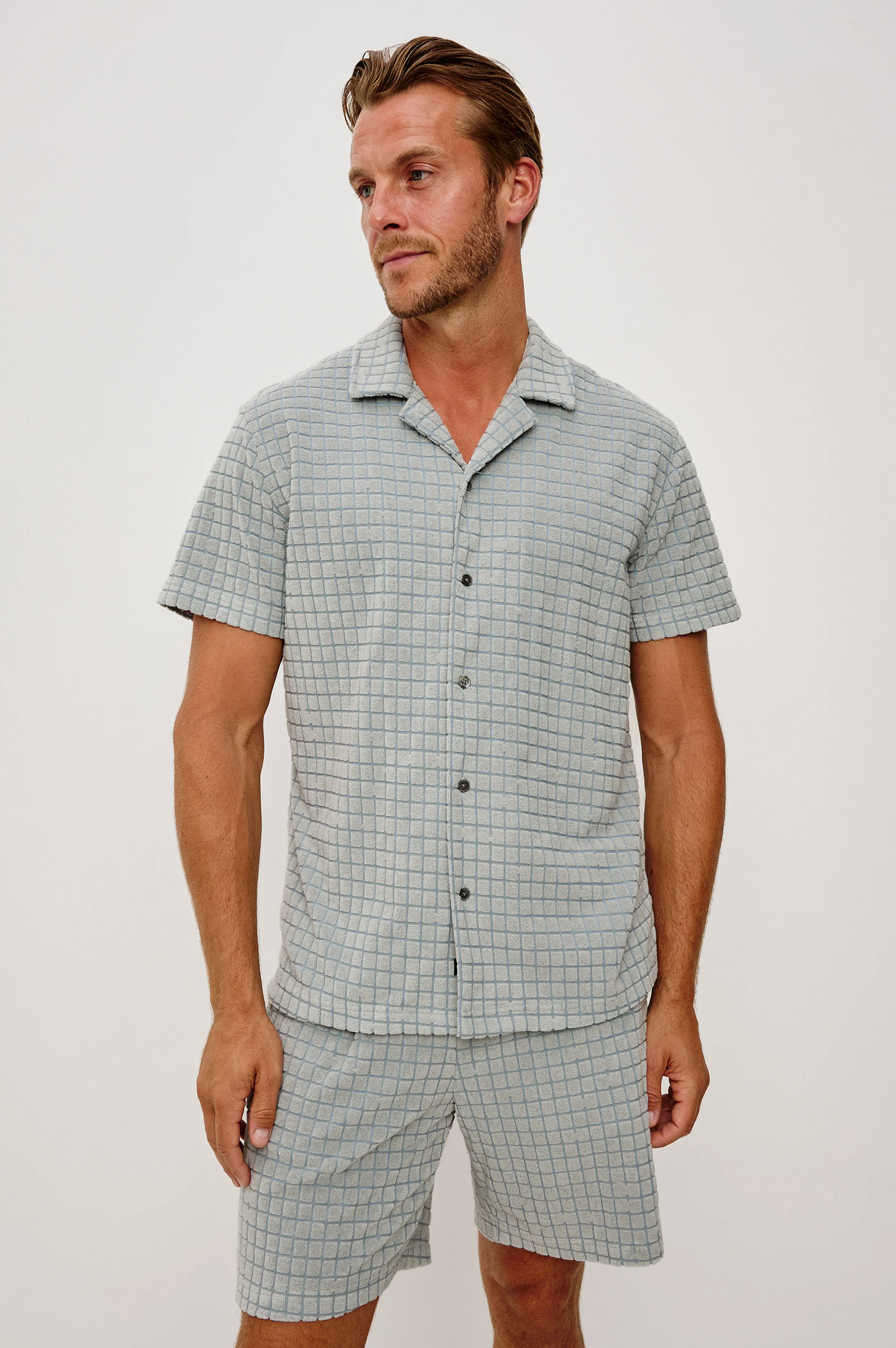 MAVERICK SHIRT - SILVERLINE BLUE GRID - Image 4