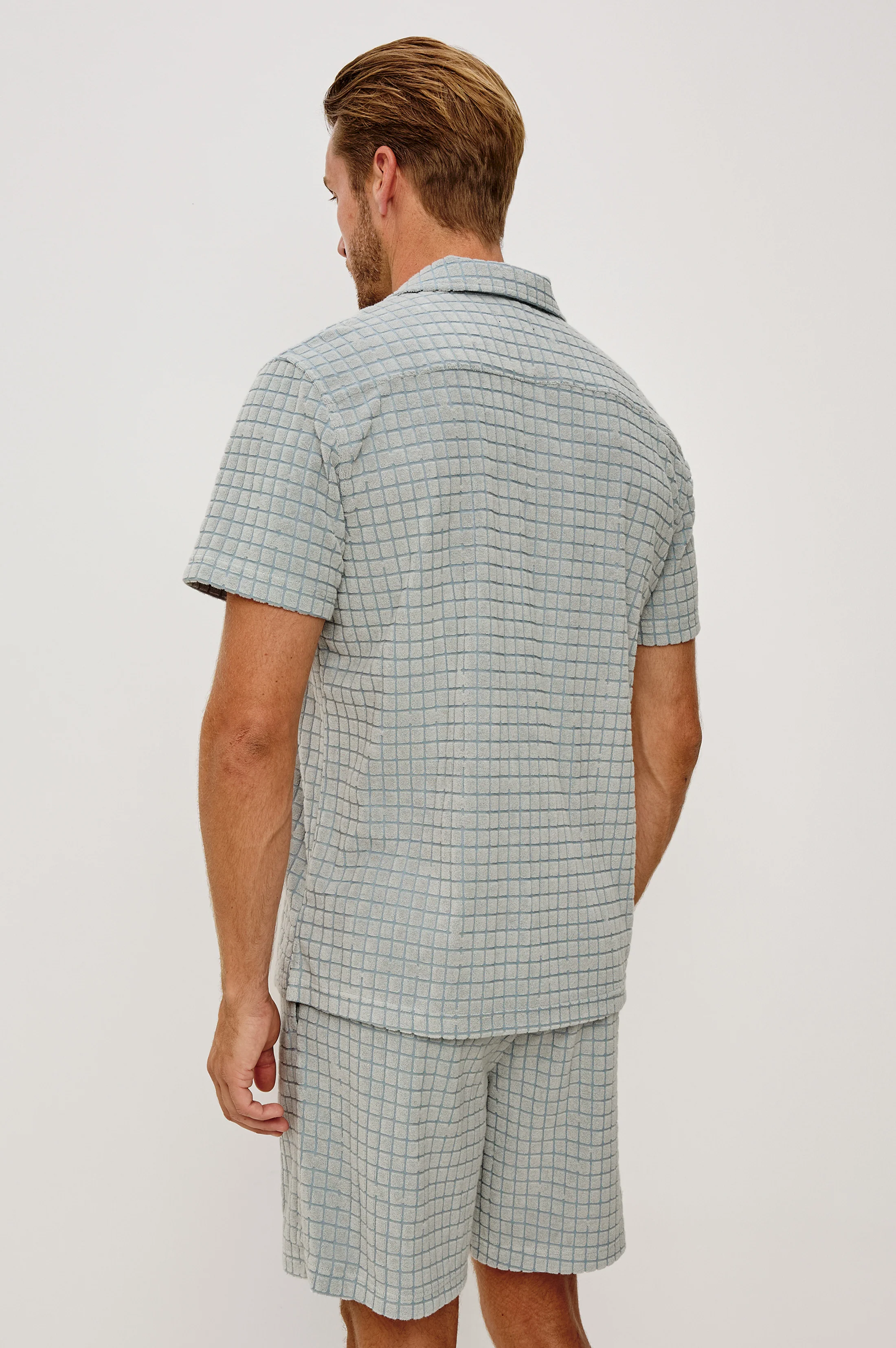 MAVERICK SHIRT - SILVERLINE BLUE GRID - Image 5