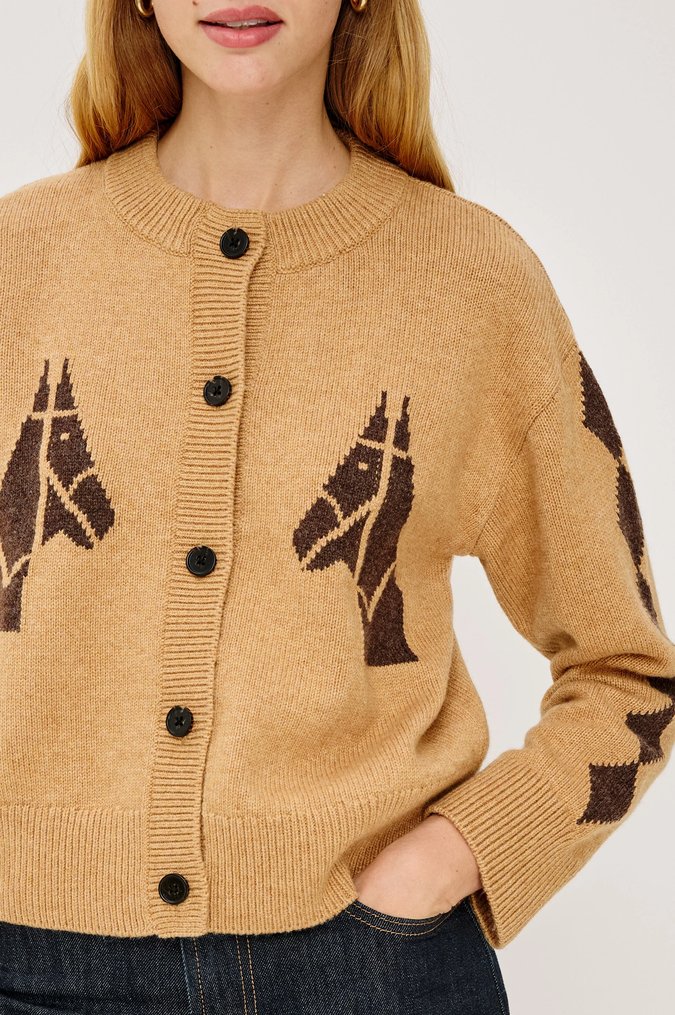 MAVIE CARDIGAN- CAMEL STABLES - Image 2