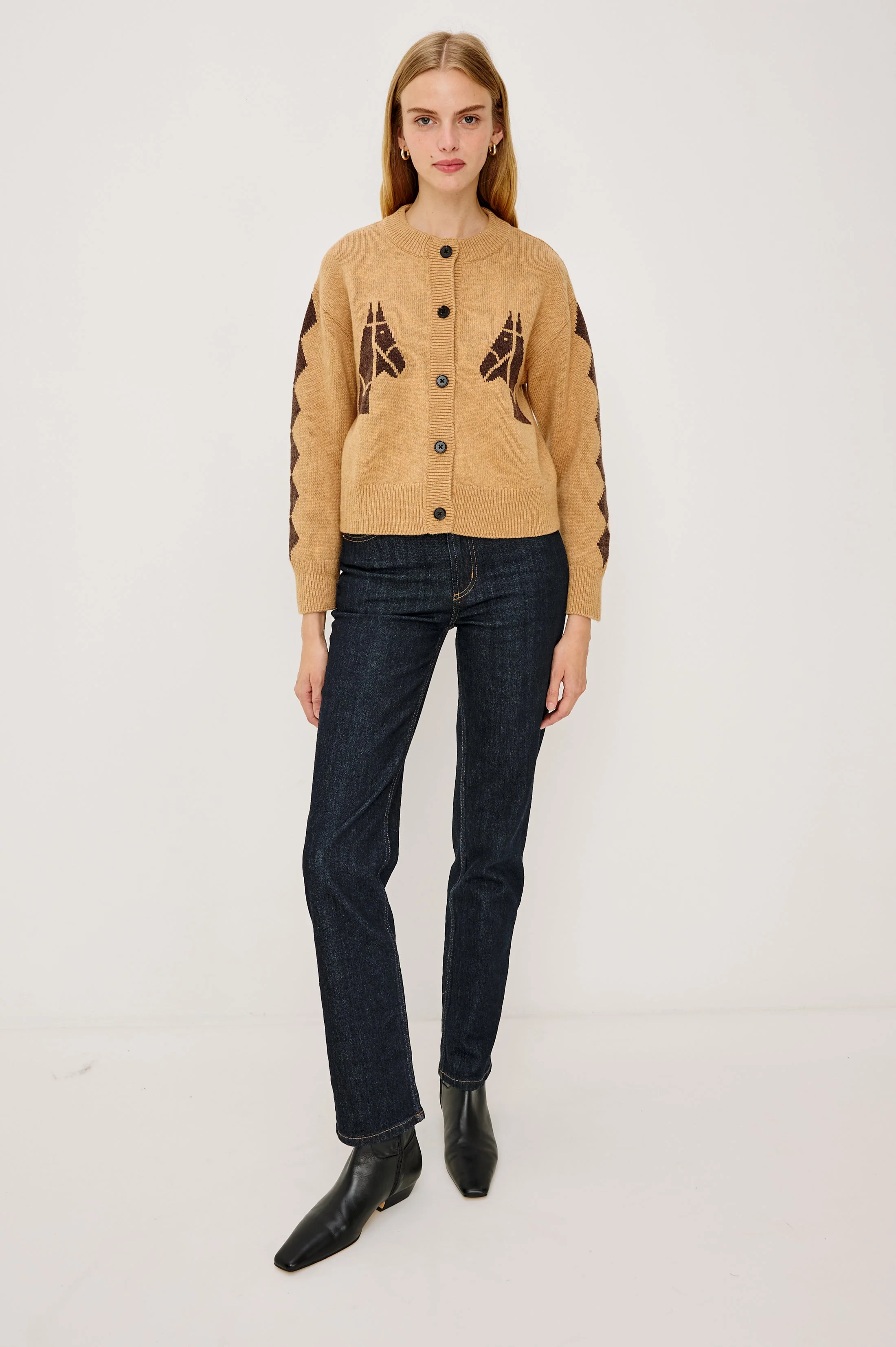 MAVIE CARDIGAN- CAMEL STABLES - Image 3