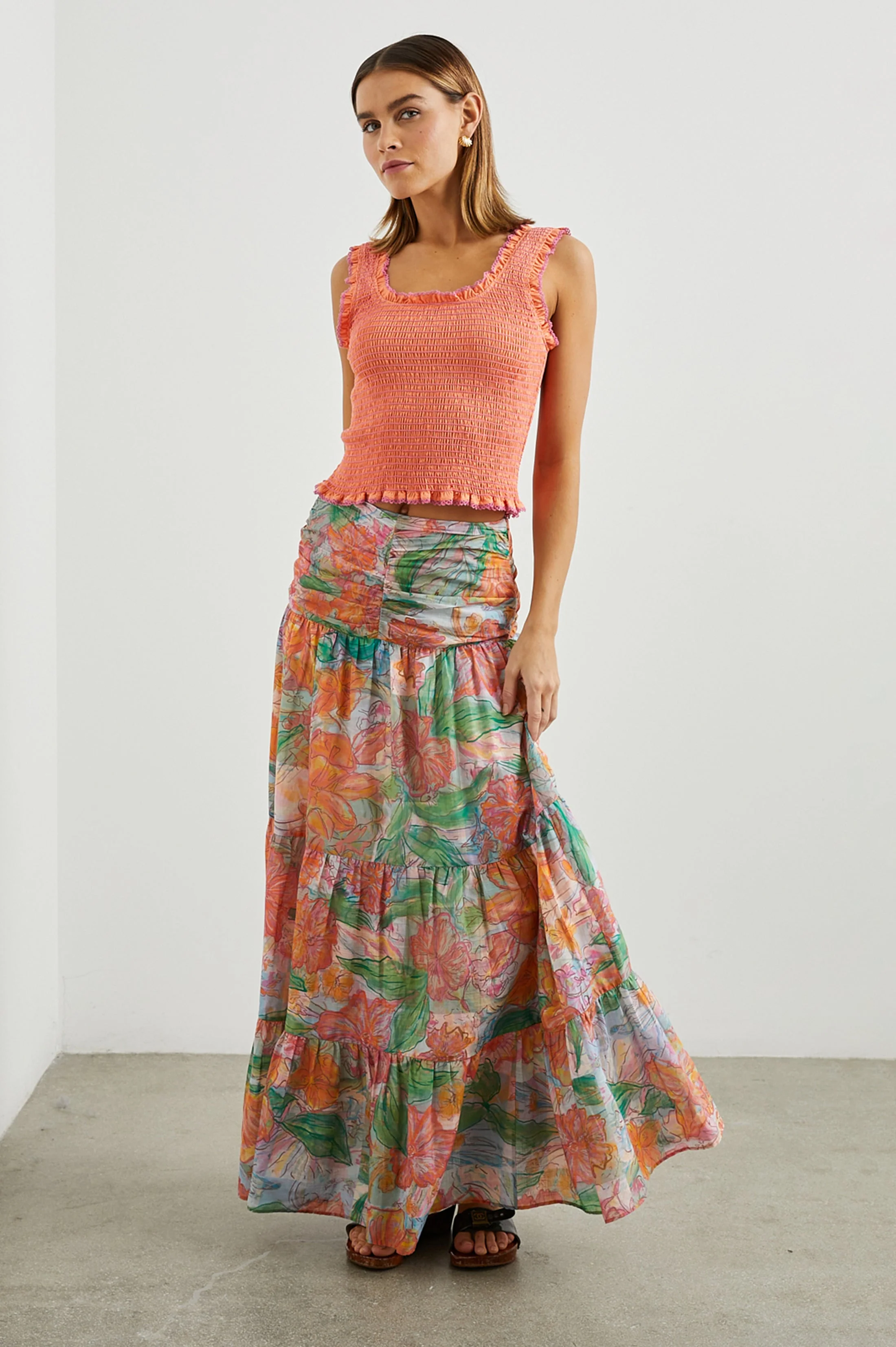 MAXINE TOP - PAPAYA - Image 4