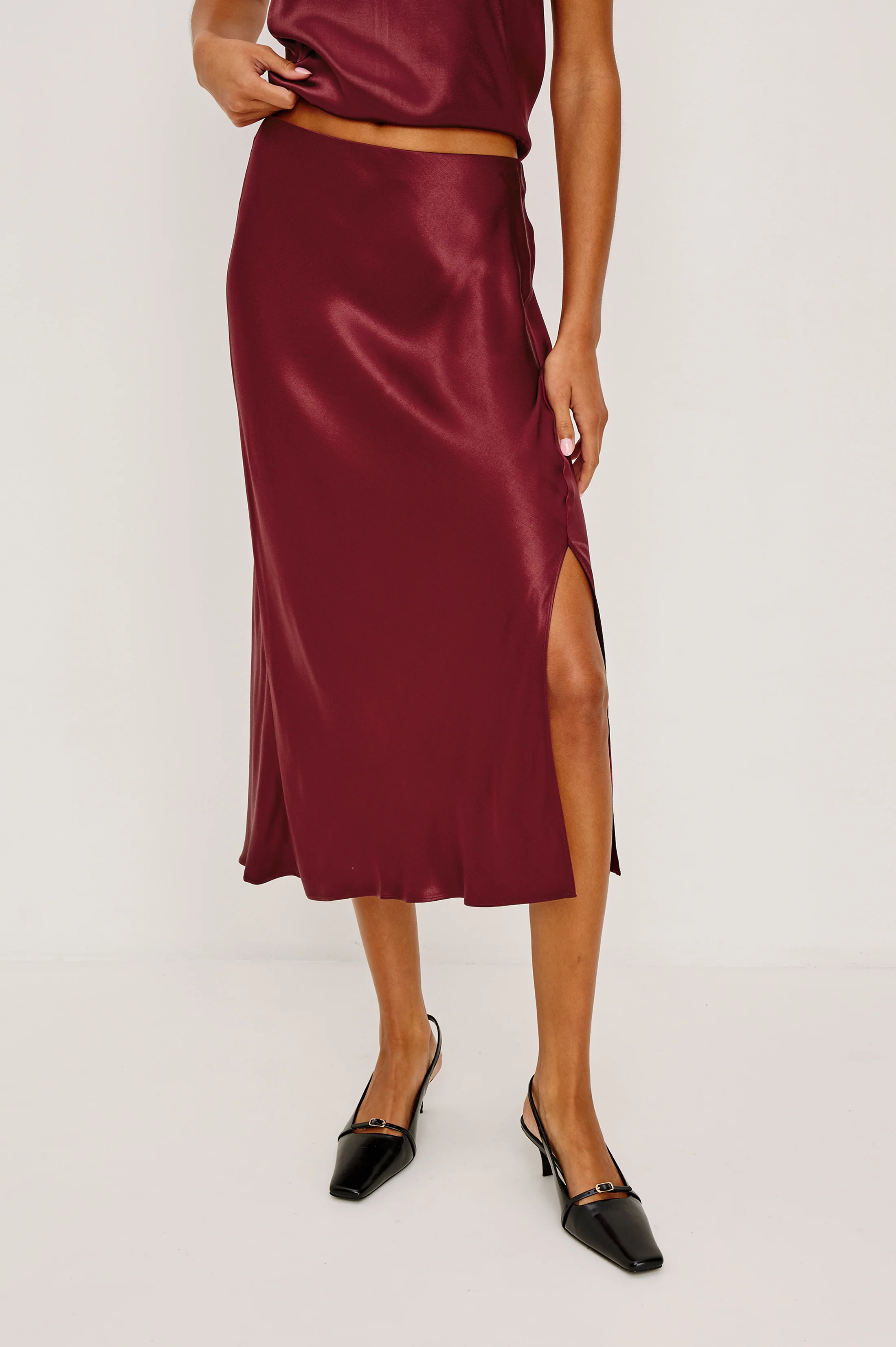 MAYA SKIRT - GARNET