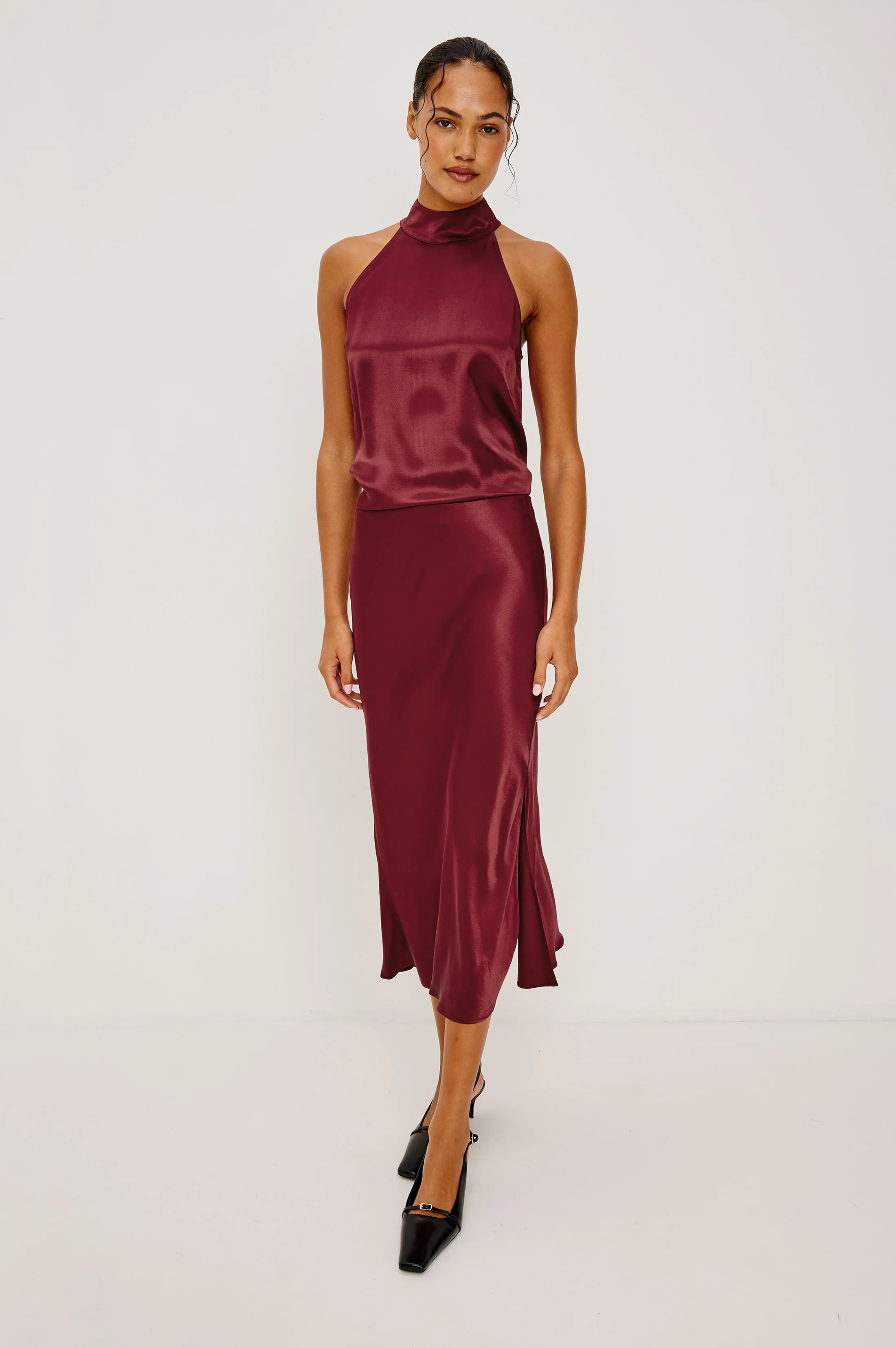 MAYA SKIRT - GARNET - Image 3