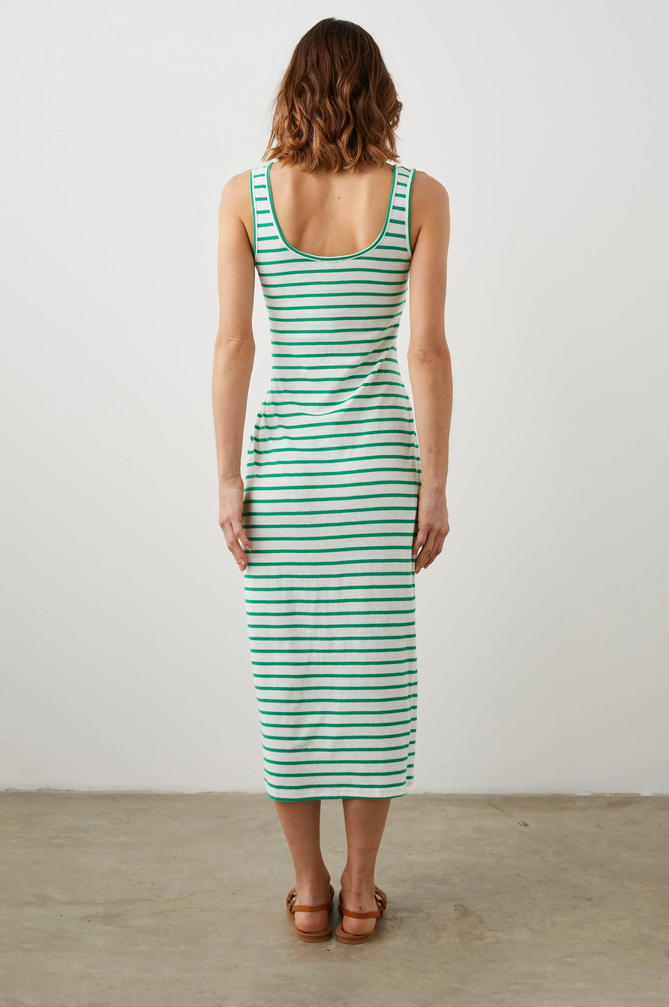 MEG DRESS - SAILOR STRIPE GREEN - Image 4