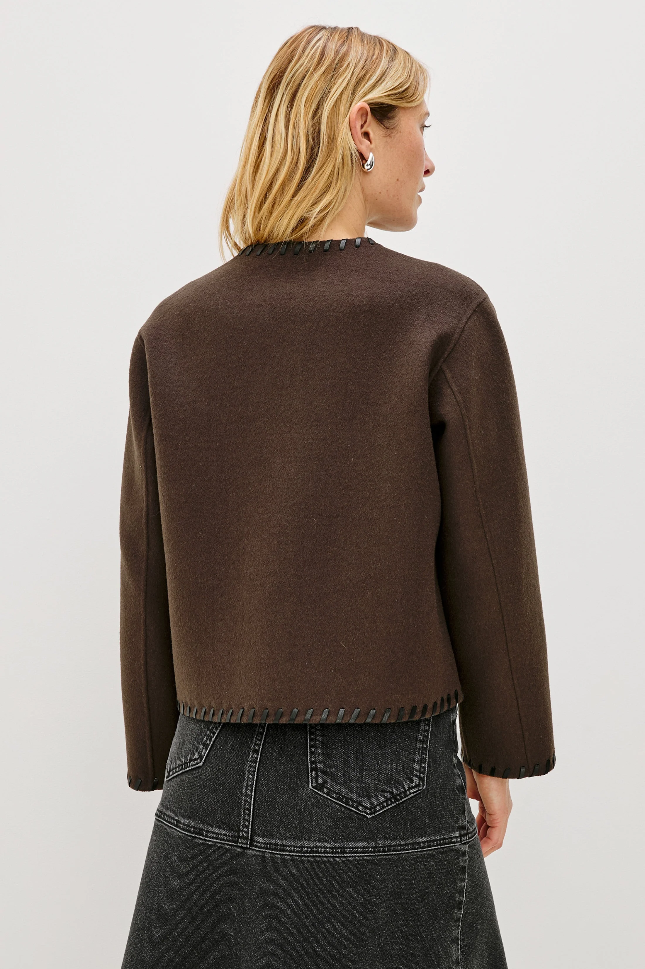 MELANIE JACKET - DARK BROWN - Image 5