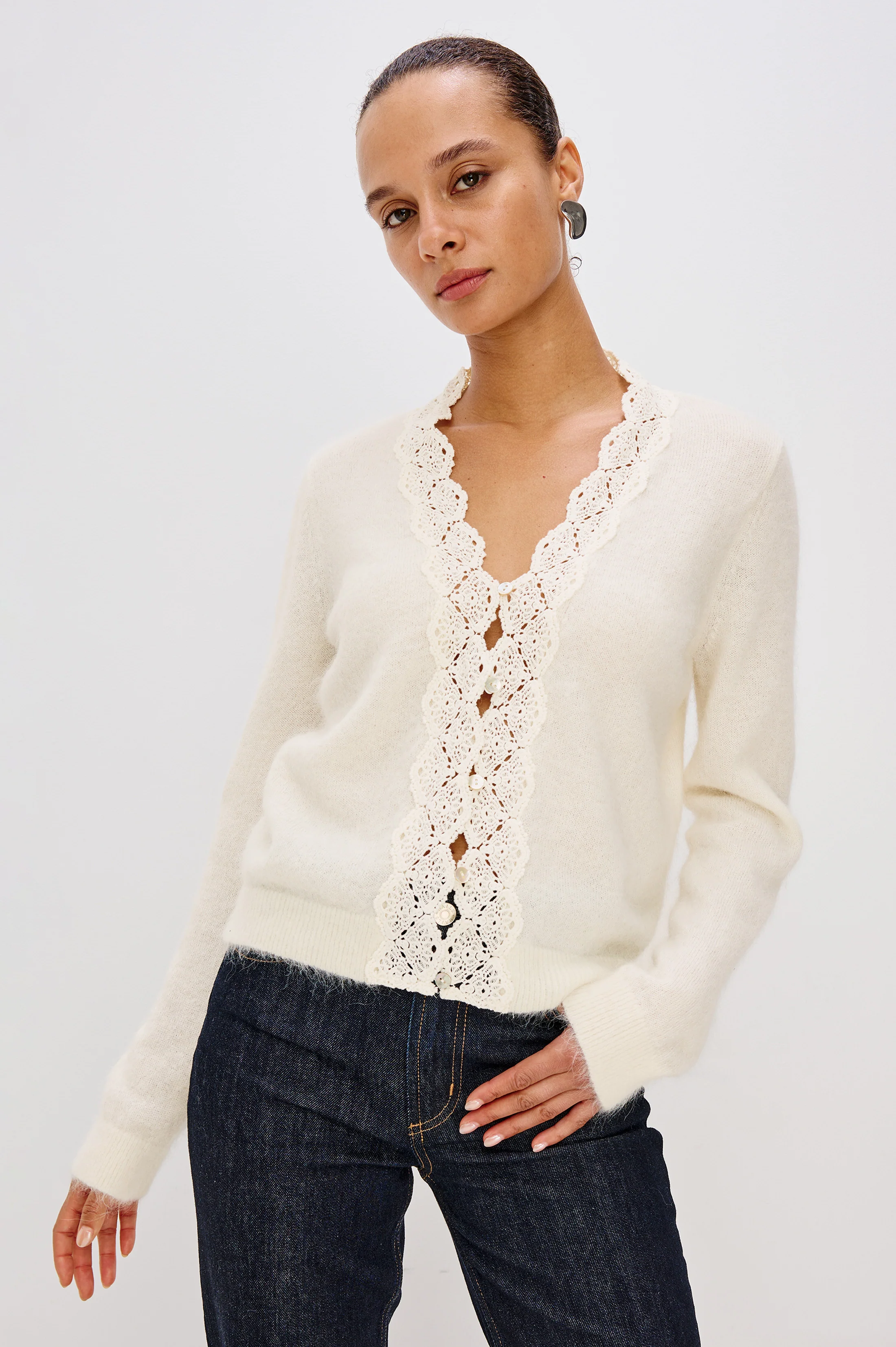 MER CARDIGAN - IVORY