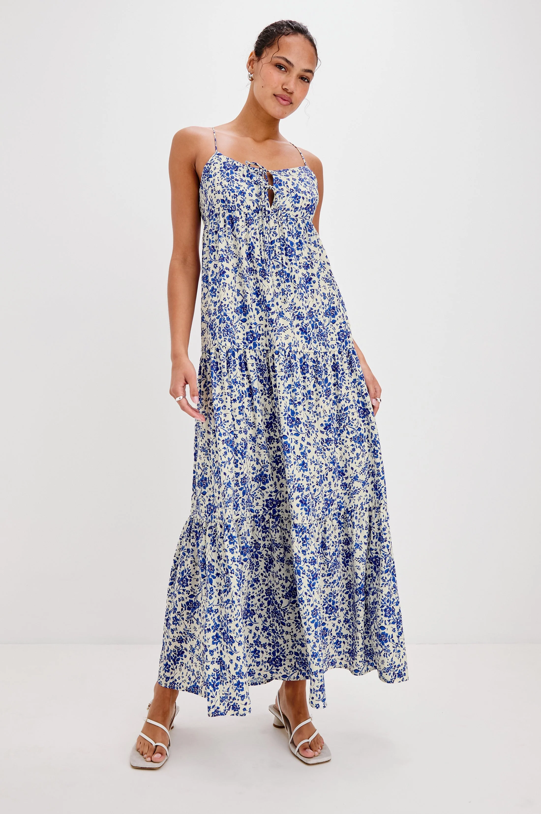 MICA DRESS - BLUE MARGUERITE