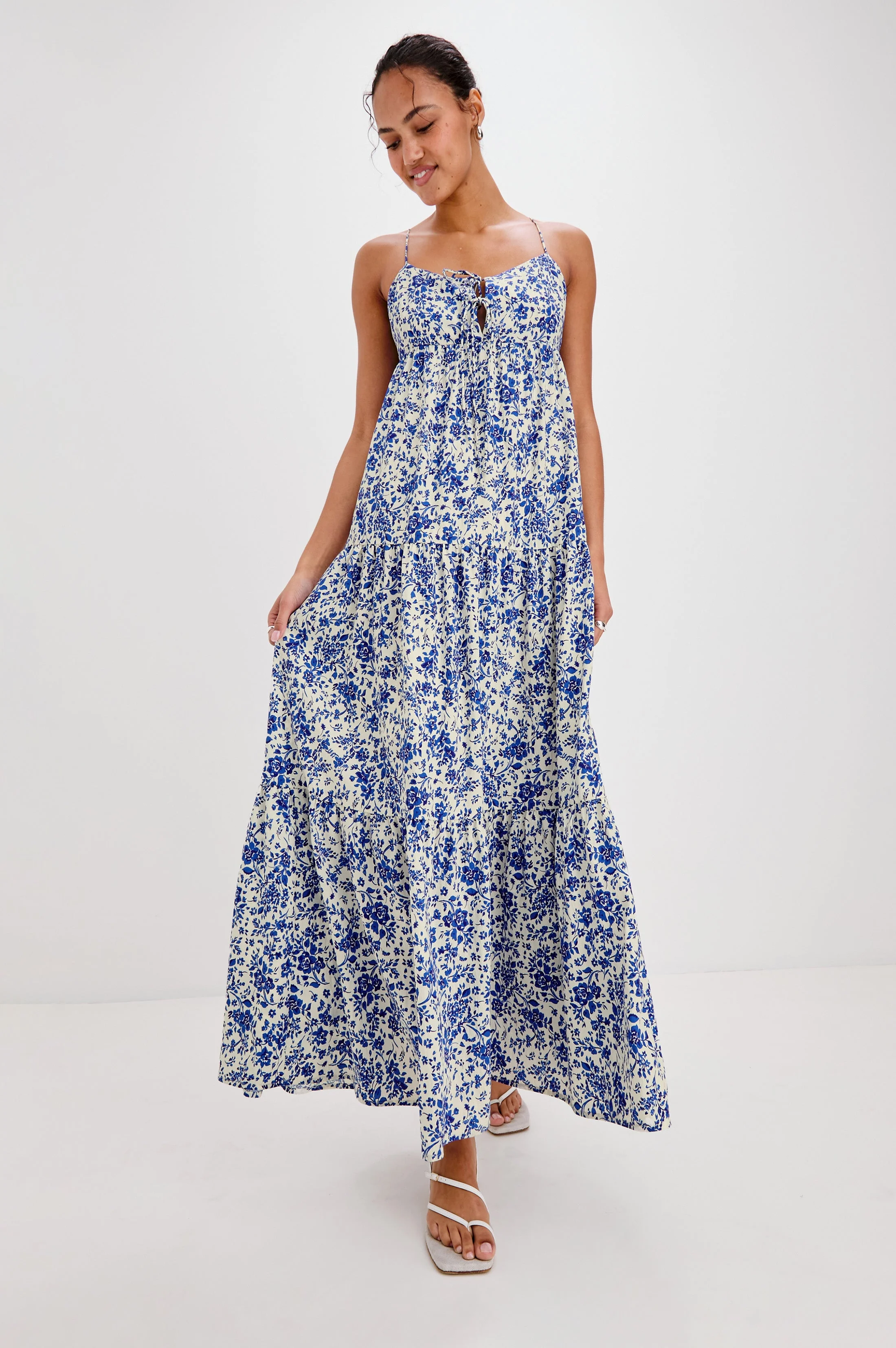 MICA DRESS - BLUE MARGUERITE - Image 3