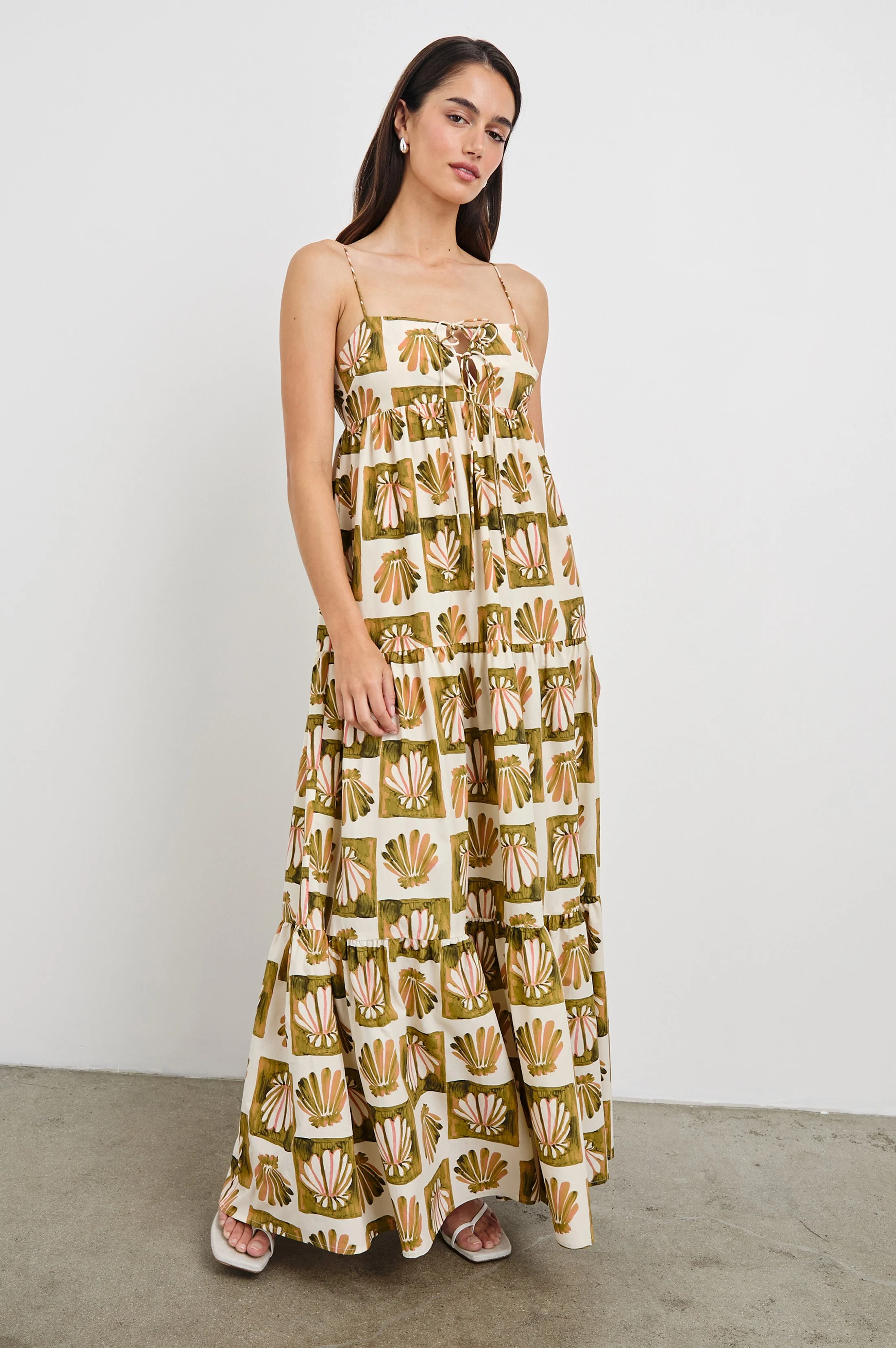 MICA DRESS - CHECKERED SHELLS
