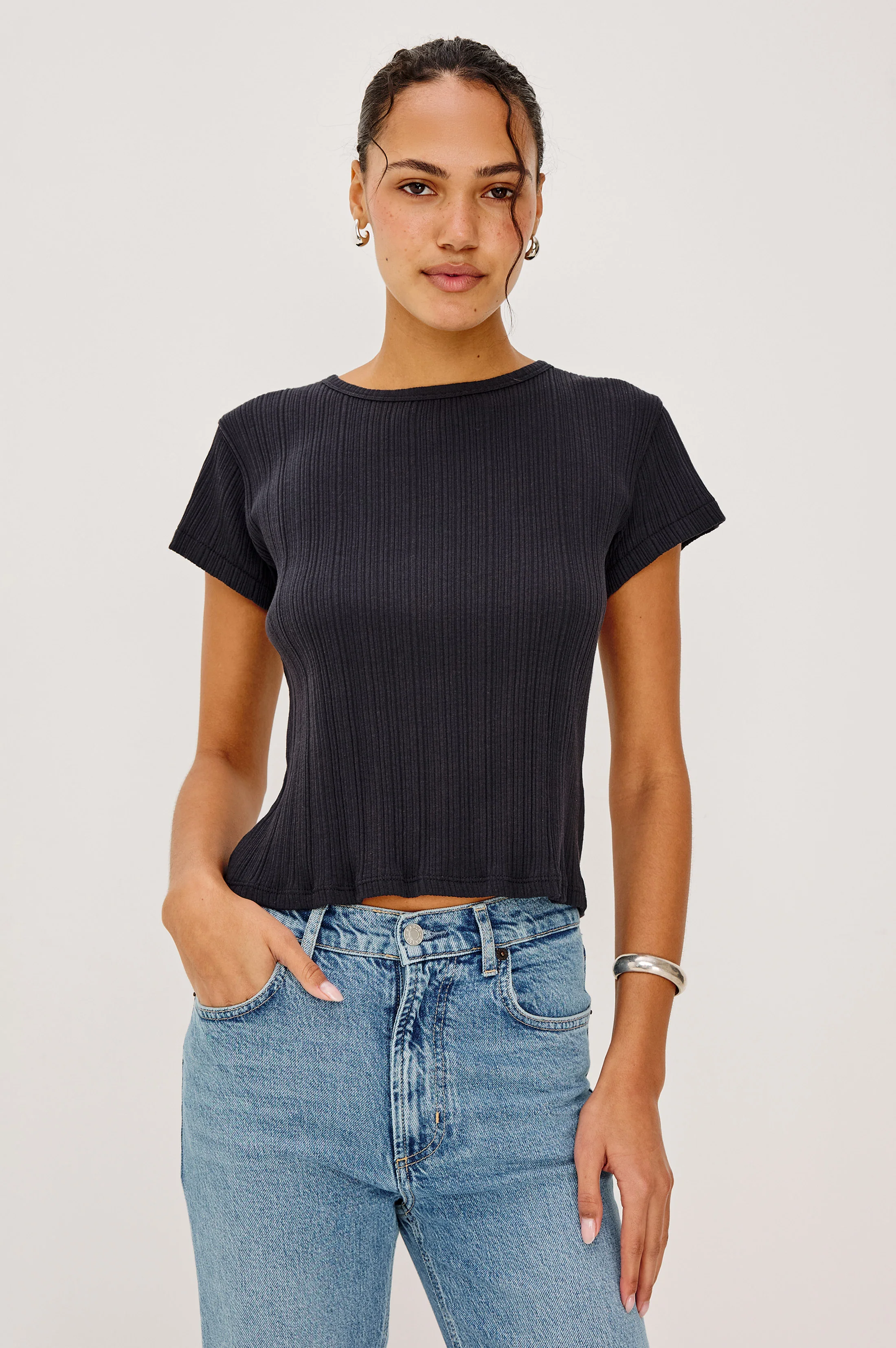 MICKEY TOP - BLACK