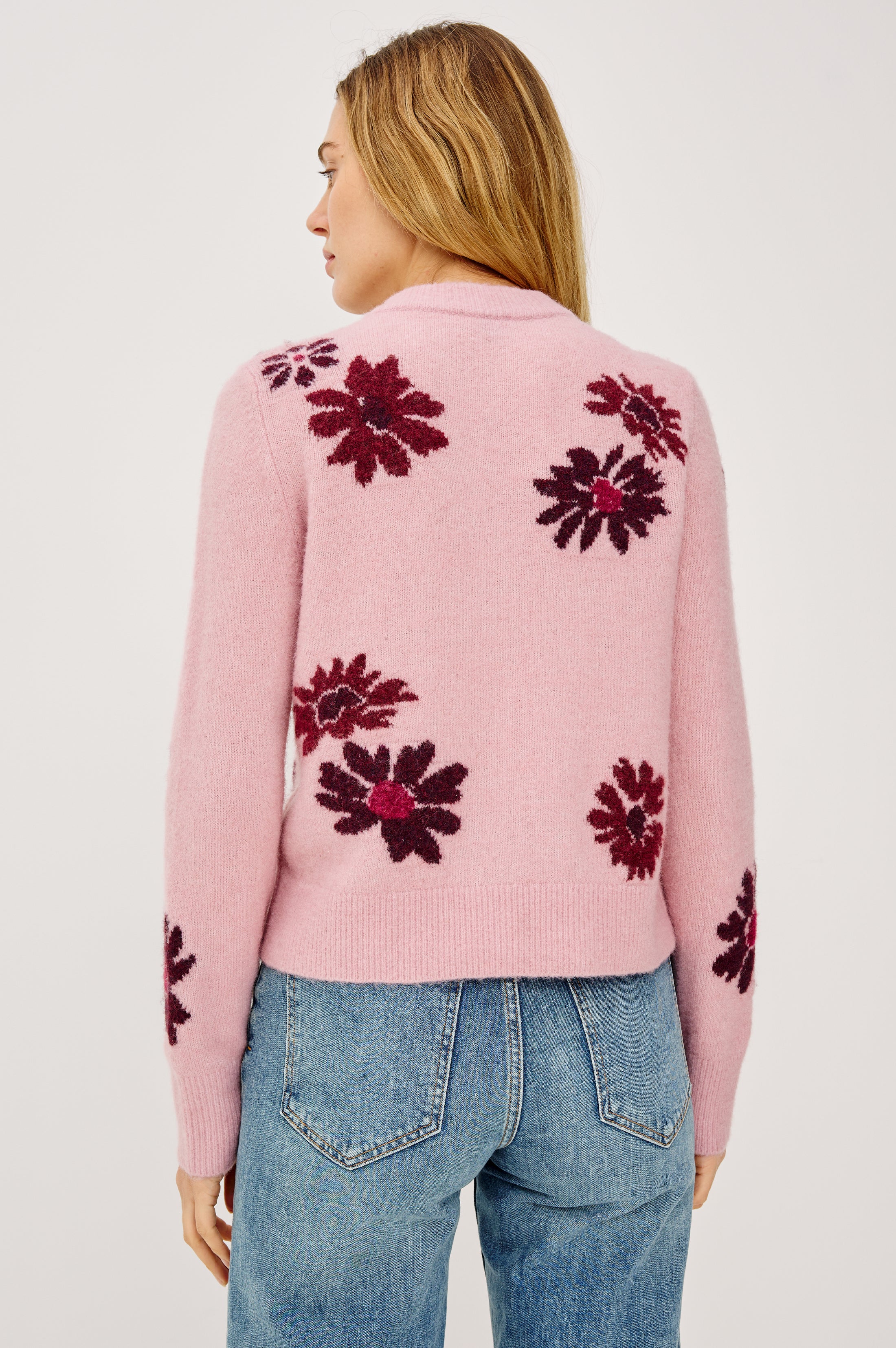 MILLIE CARDIGAN - MAGENTA DAISIES - Image 5