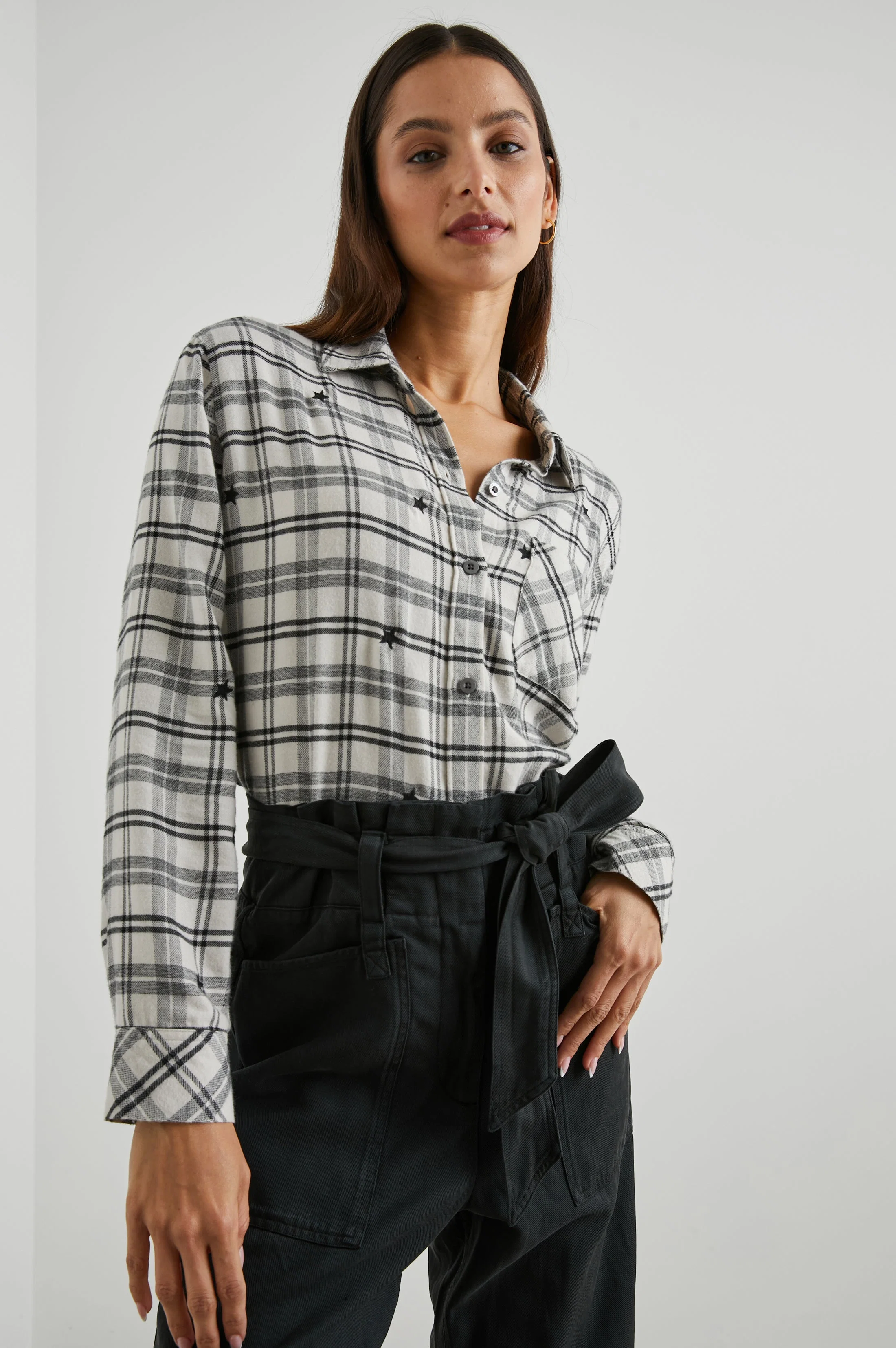 MILO SHIRT - IVORY CHECK STARS - Image 4
