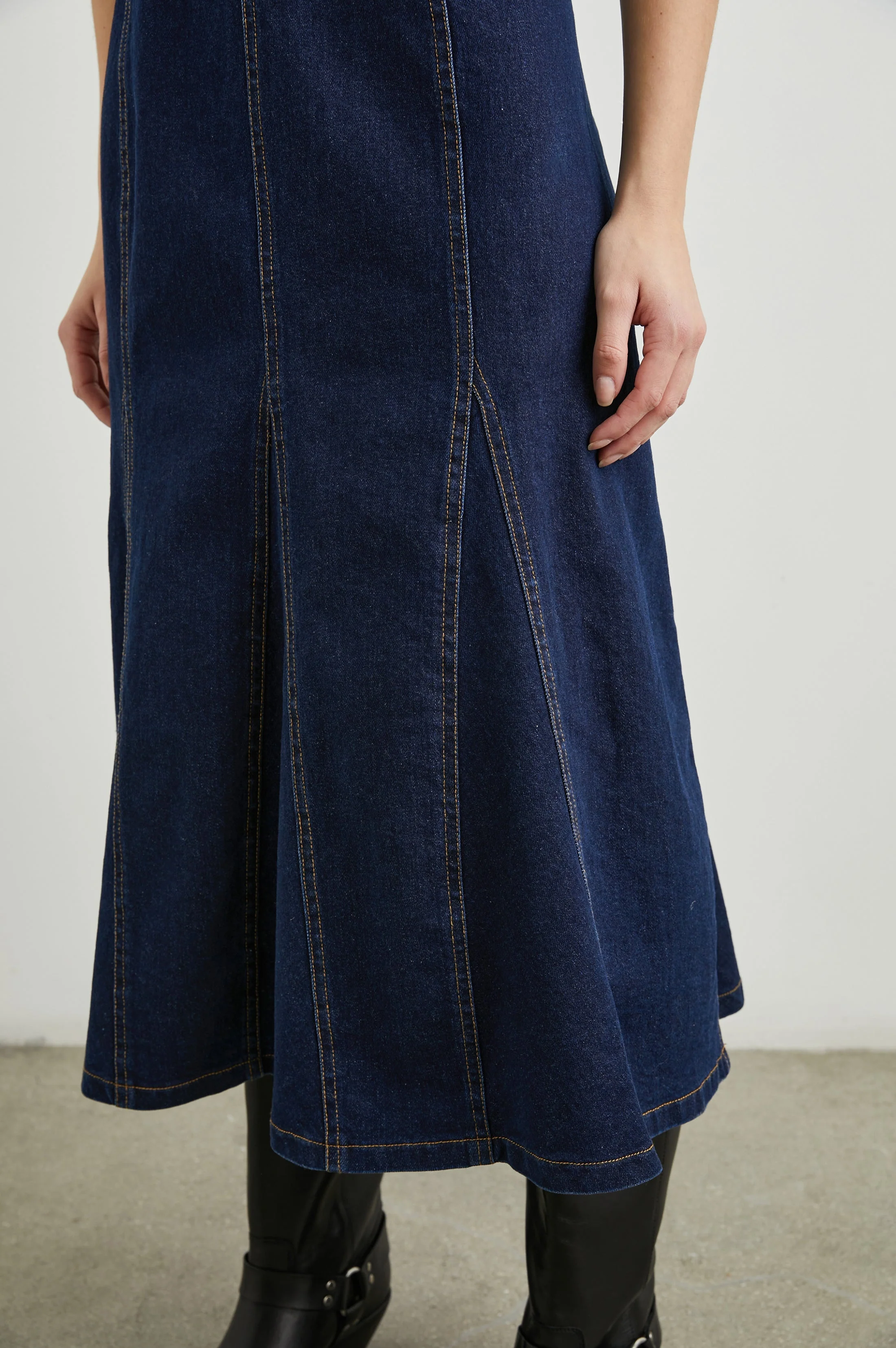 MINNA DRESS - RINSE INDIGO - Image 5