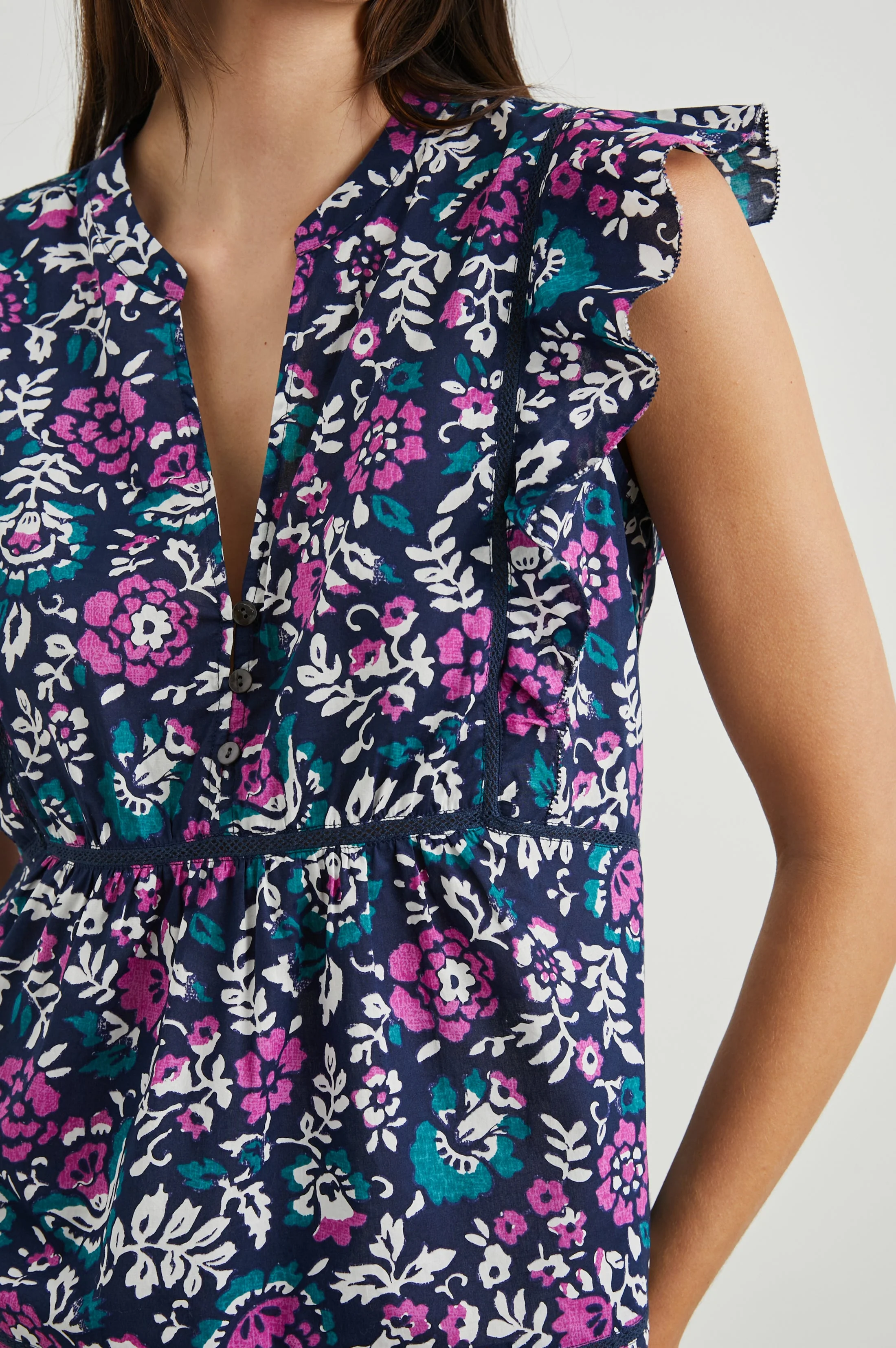 MISHA TOP - WOODBLOCK FLORAL - Image 2