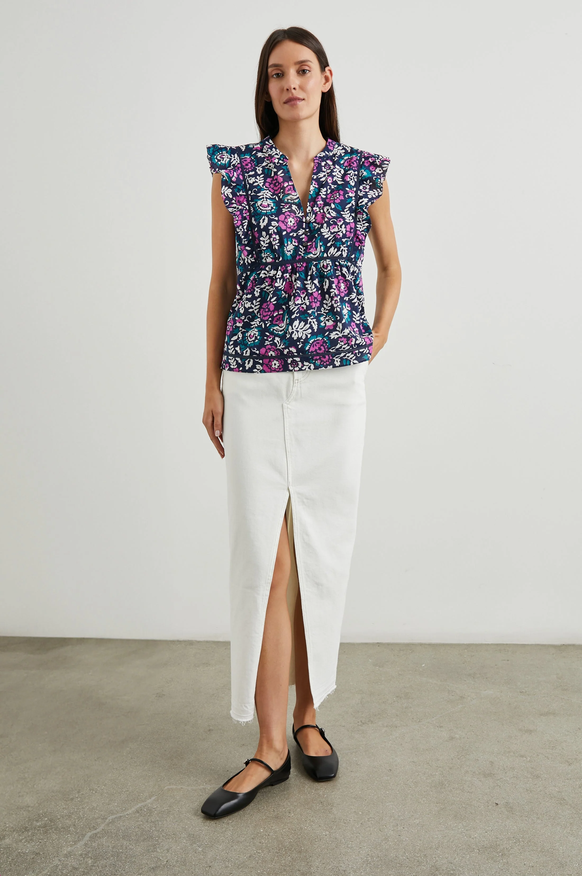 MISHA TOP - WOODBLOCK FLORAL - Image 4