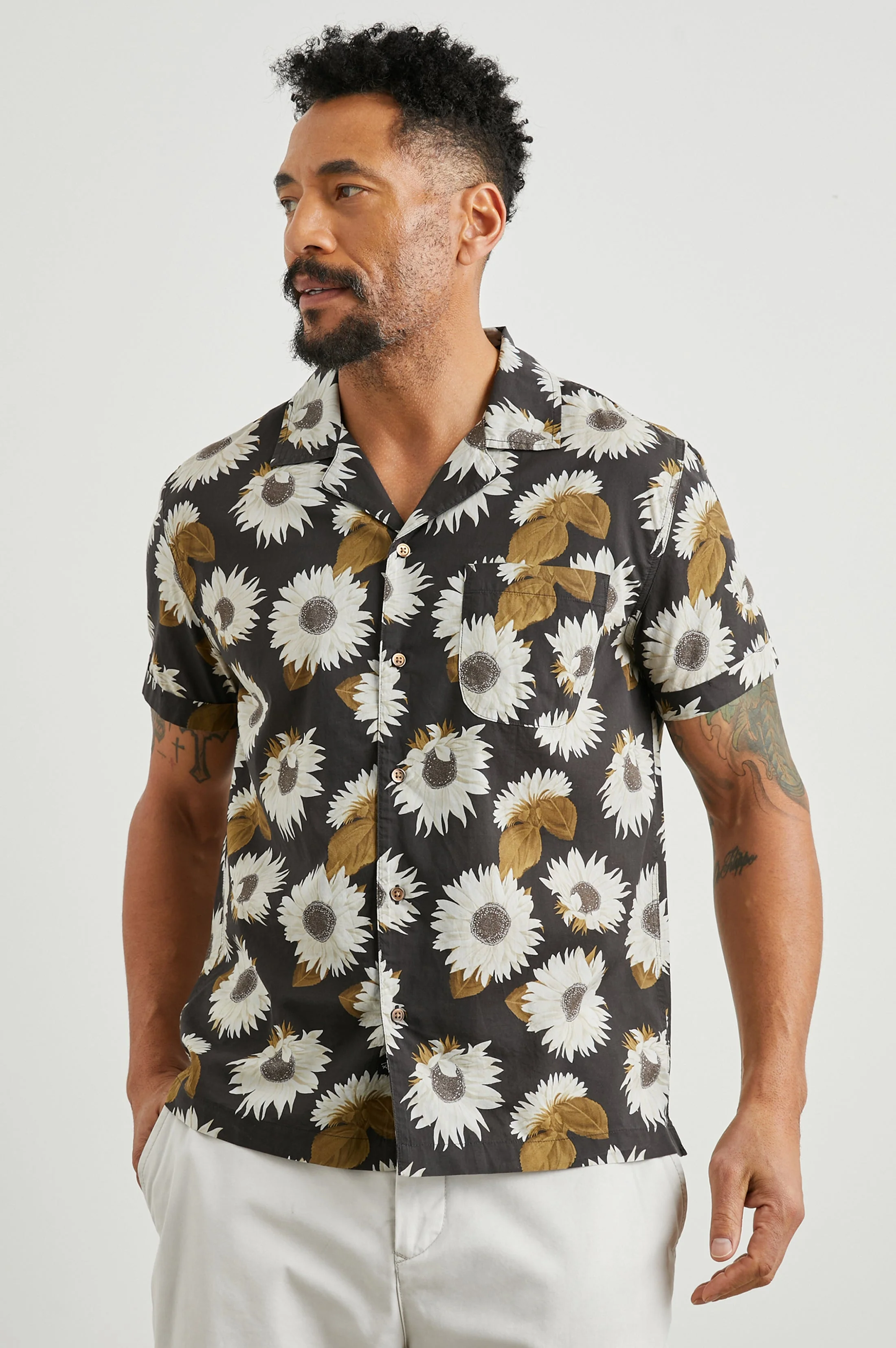 MORENO SHIRT - SUNFLOWER TWIRL BARK