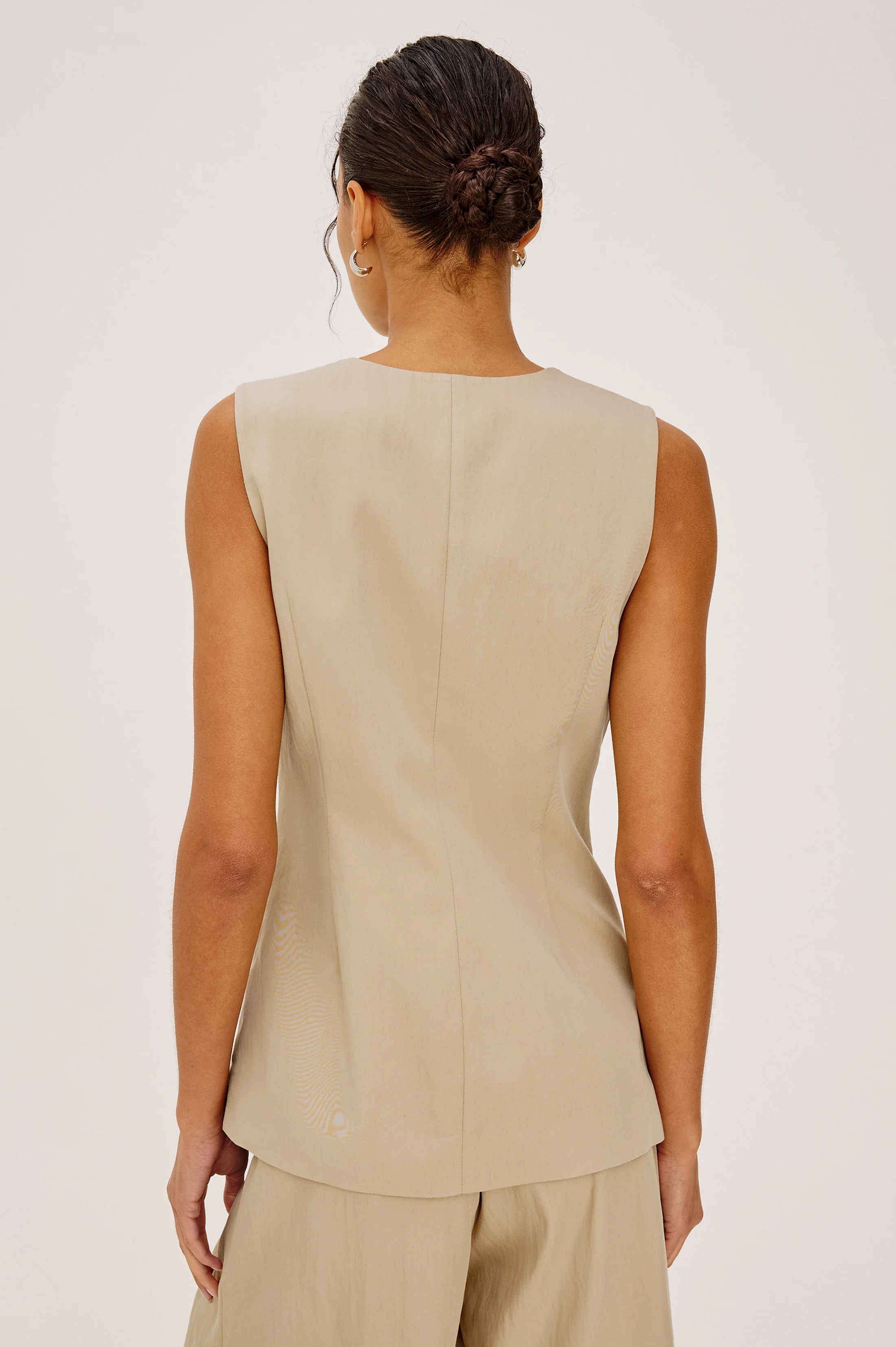 MYLAH VEST - ALMOND - Image 6