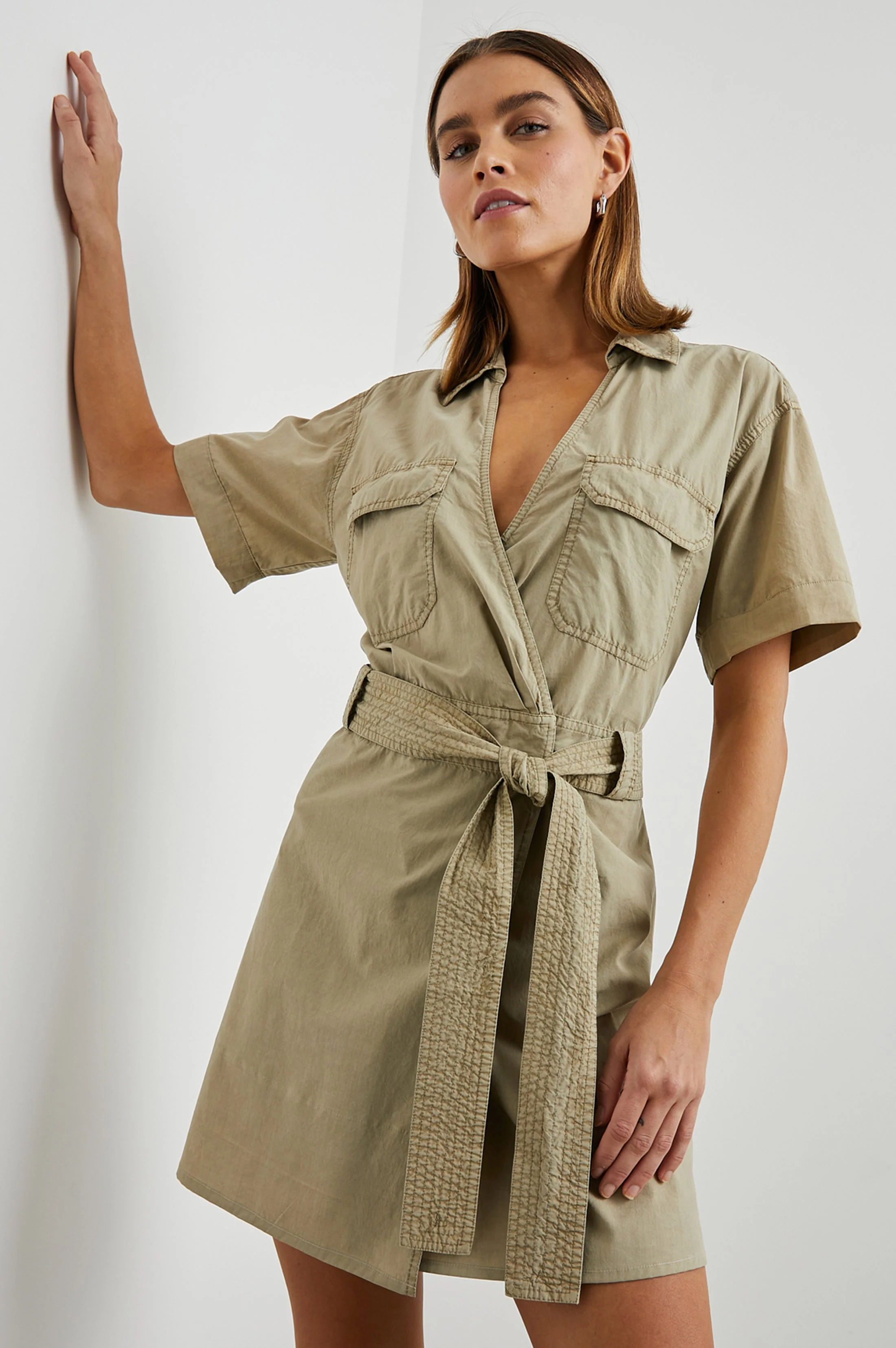 NATALIE DRESS - OLIVE - Image 3