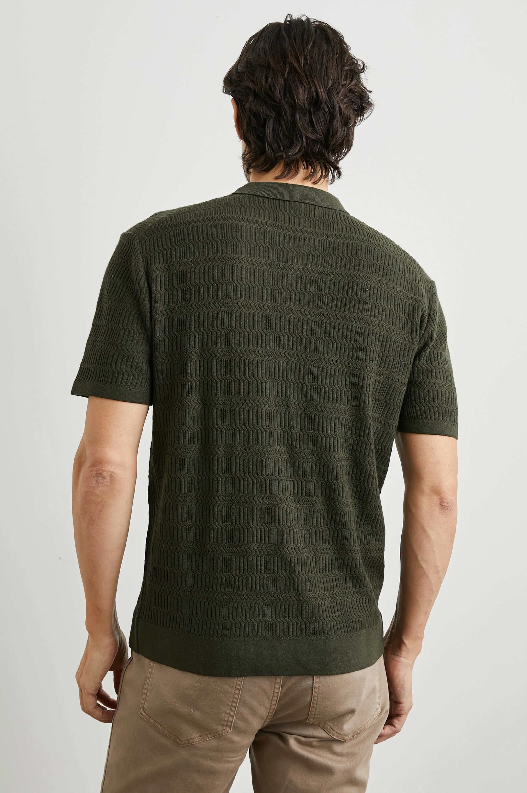 NATHAN POLO SHIRT - ANCIENT OLIVE - Image 5