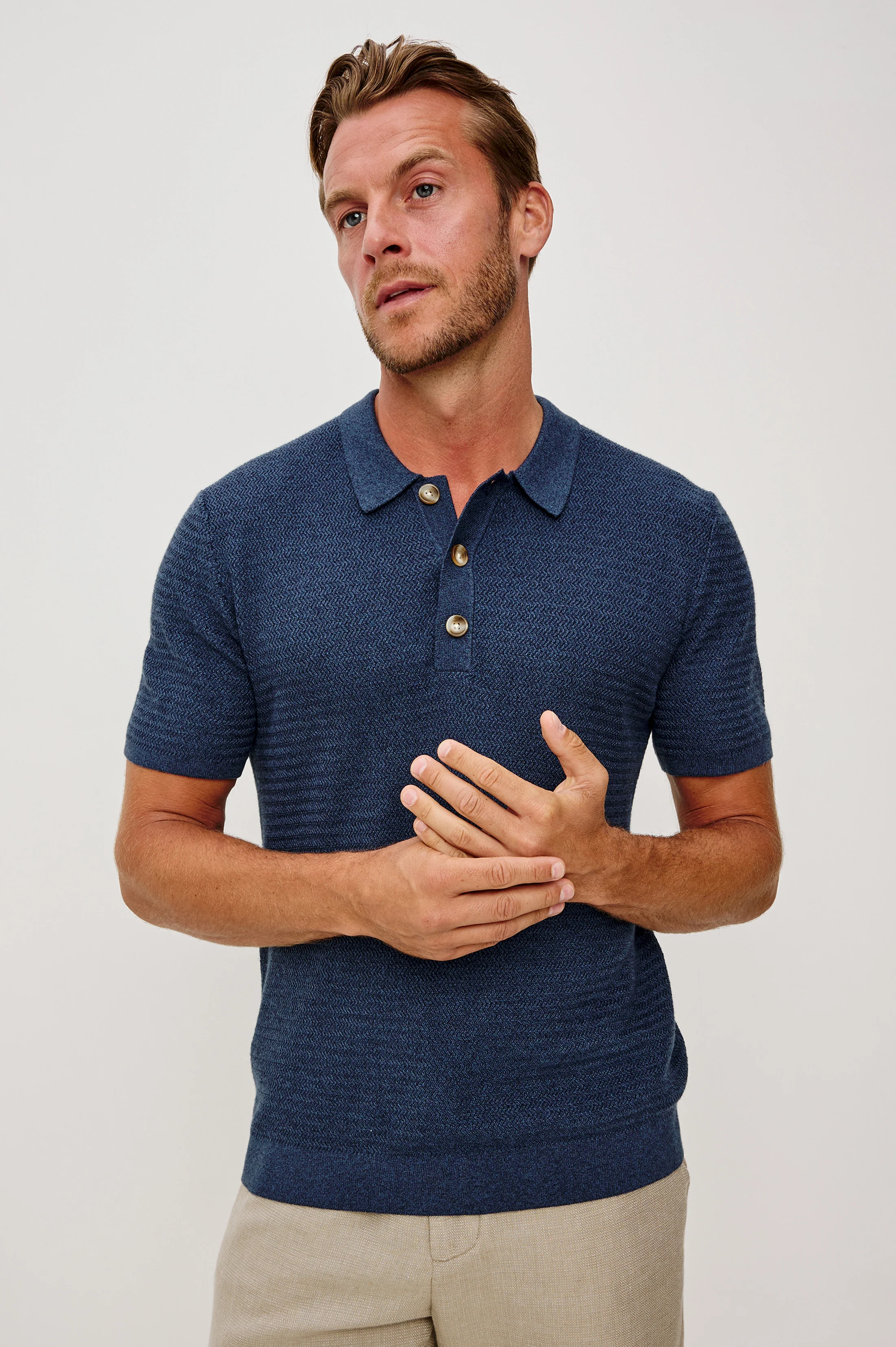NATHAN POLO SHIRT - HARBOUR