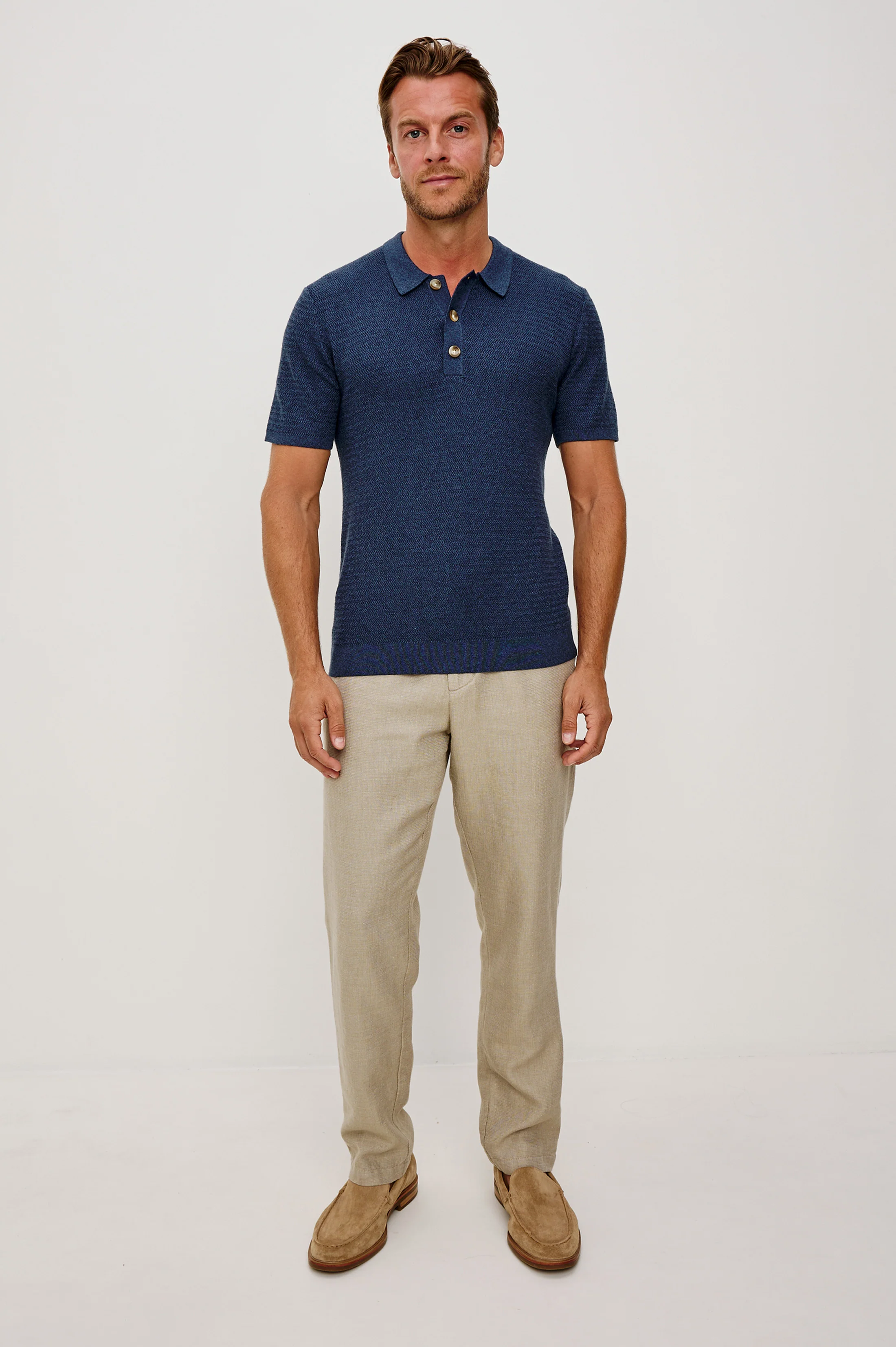 NATHAN POLO SHIRT - HARBOUR - Image 3