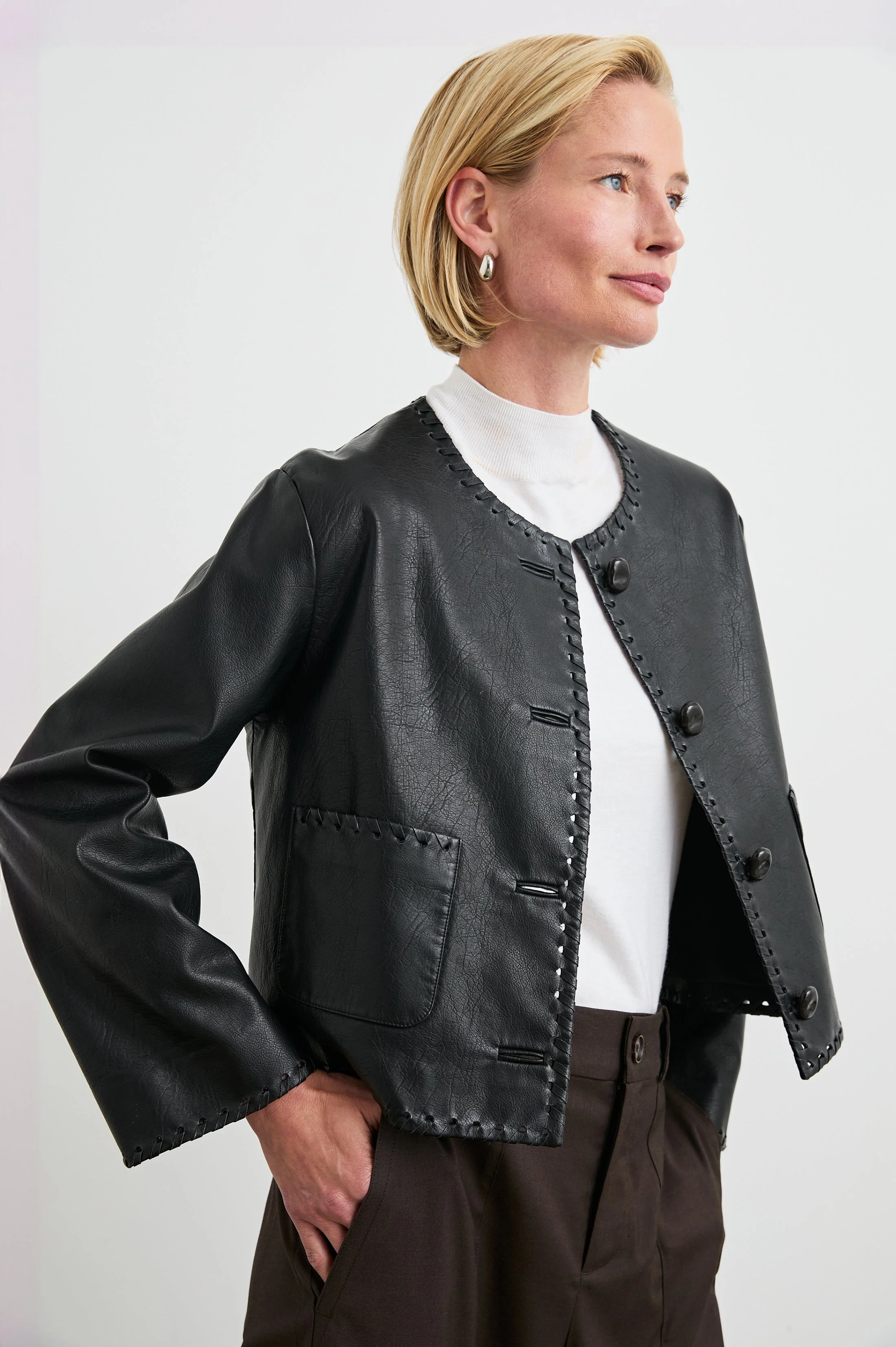 NEVINA JACKET - BLACK - Image 4
