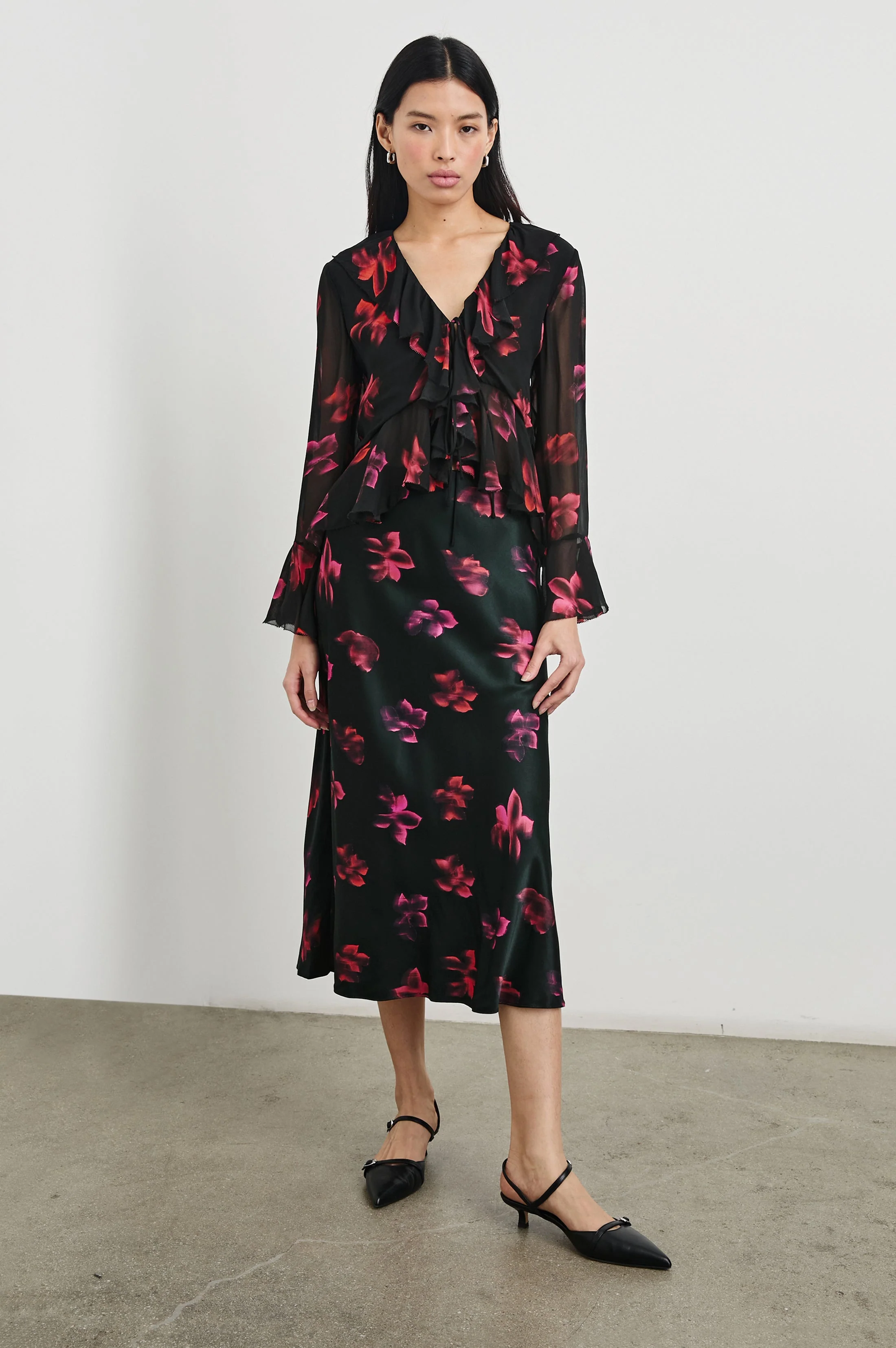 NICOLETTA TOP - DARK AZALEA - Image 3