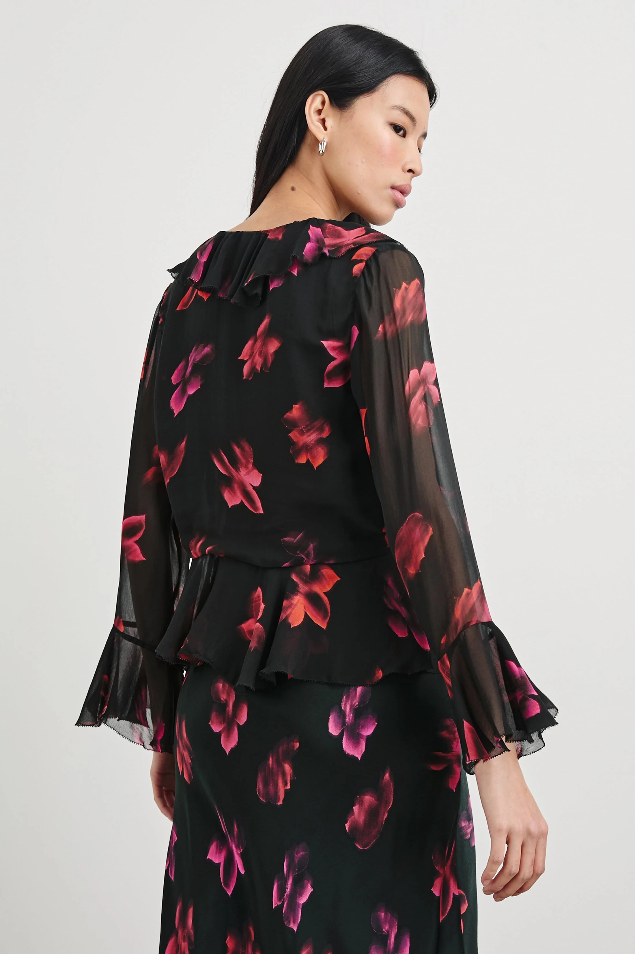 NICOLETTA TOP - DARK AZALEA - Image 5