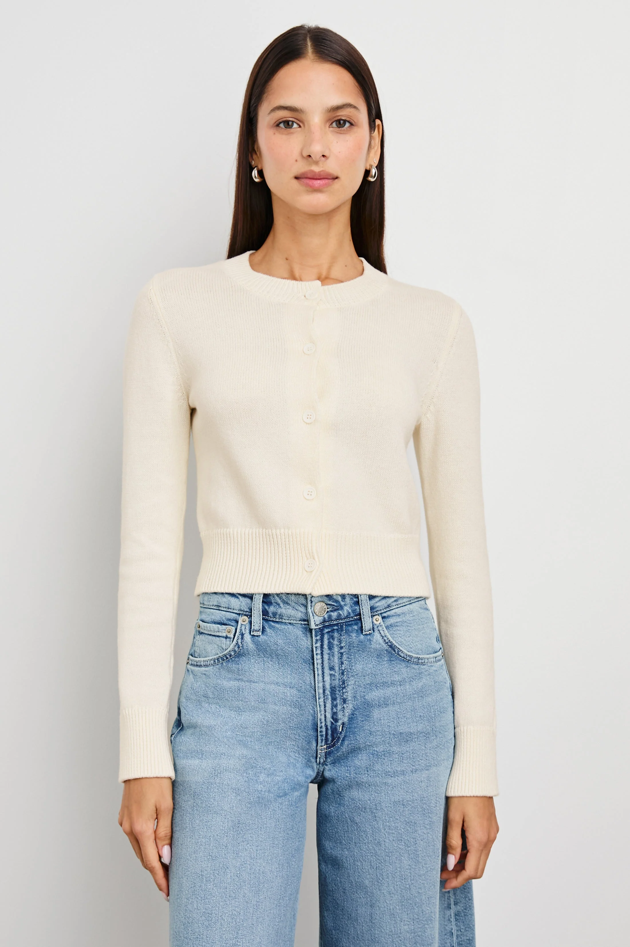 NORAH CARDIGAN - IVORY - Image 4