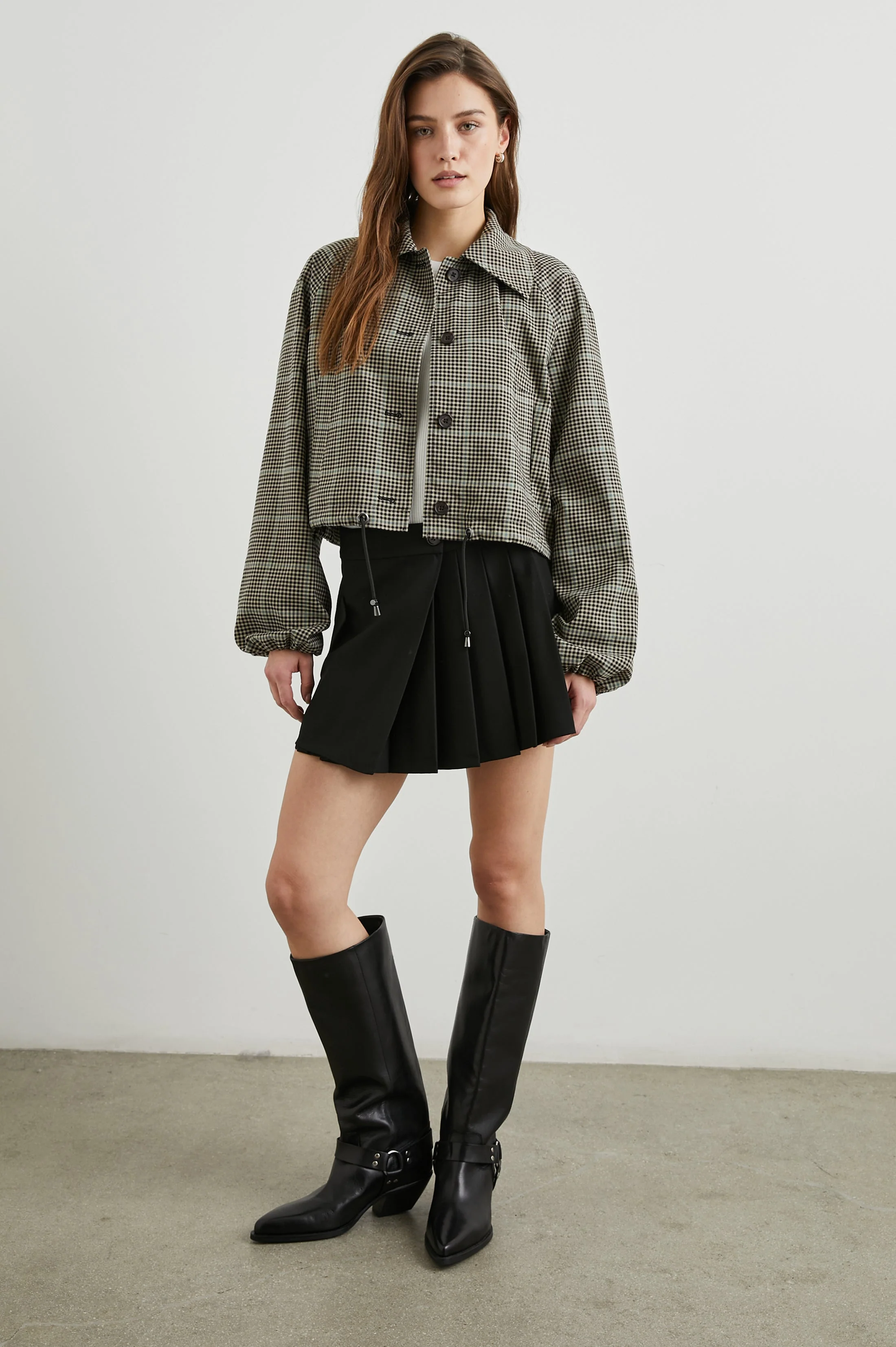 NORTH JACKET - TEAL MULTI CHECK - Image 3