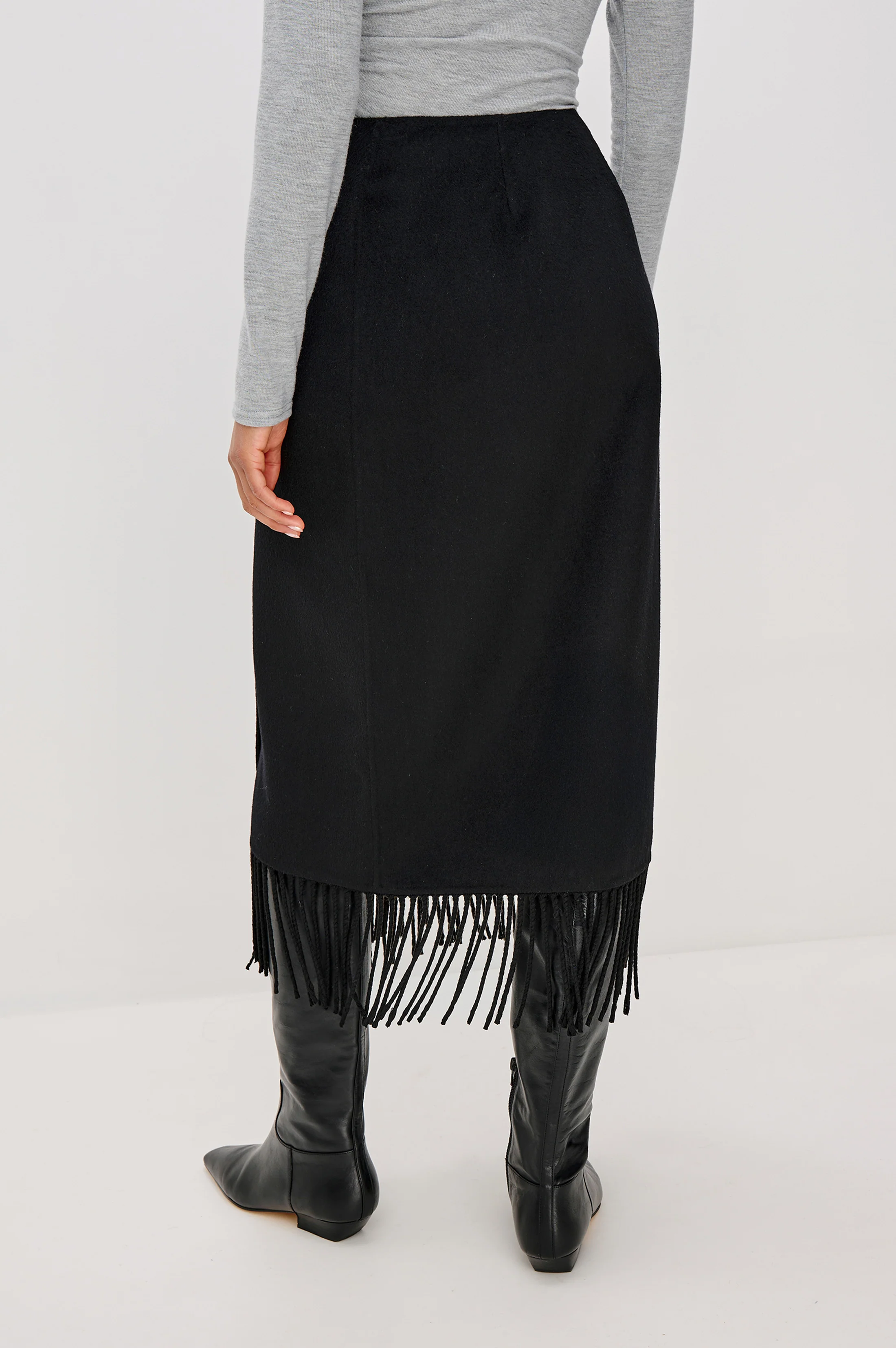 ODETTE SKIRT - BLACK - Image 5