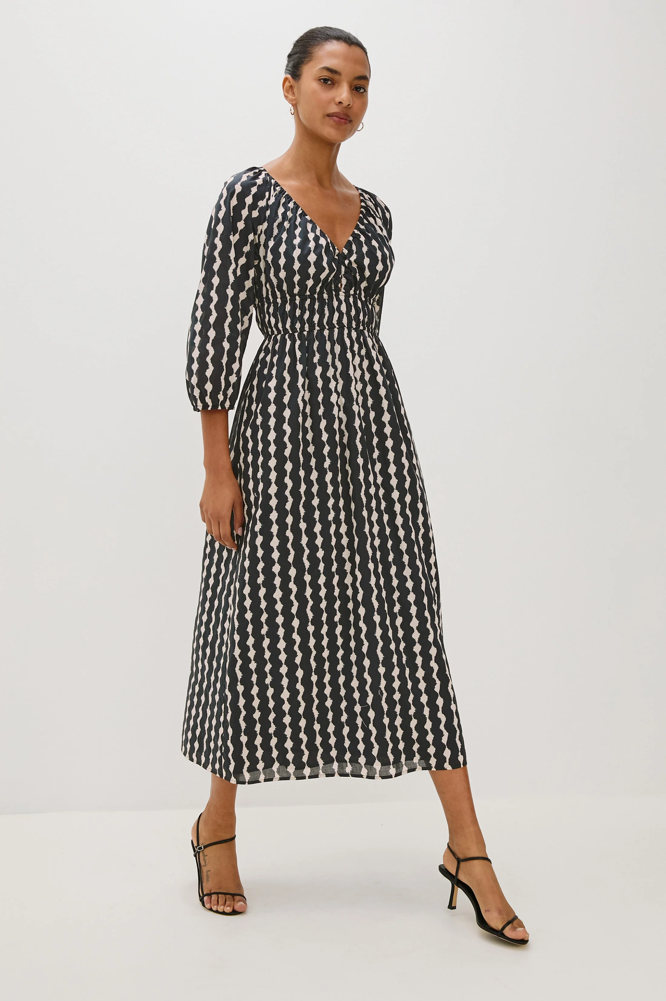 PAIO DRESS - PAINTED NOIR - Image 3