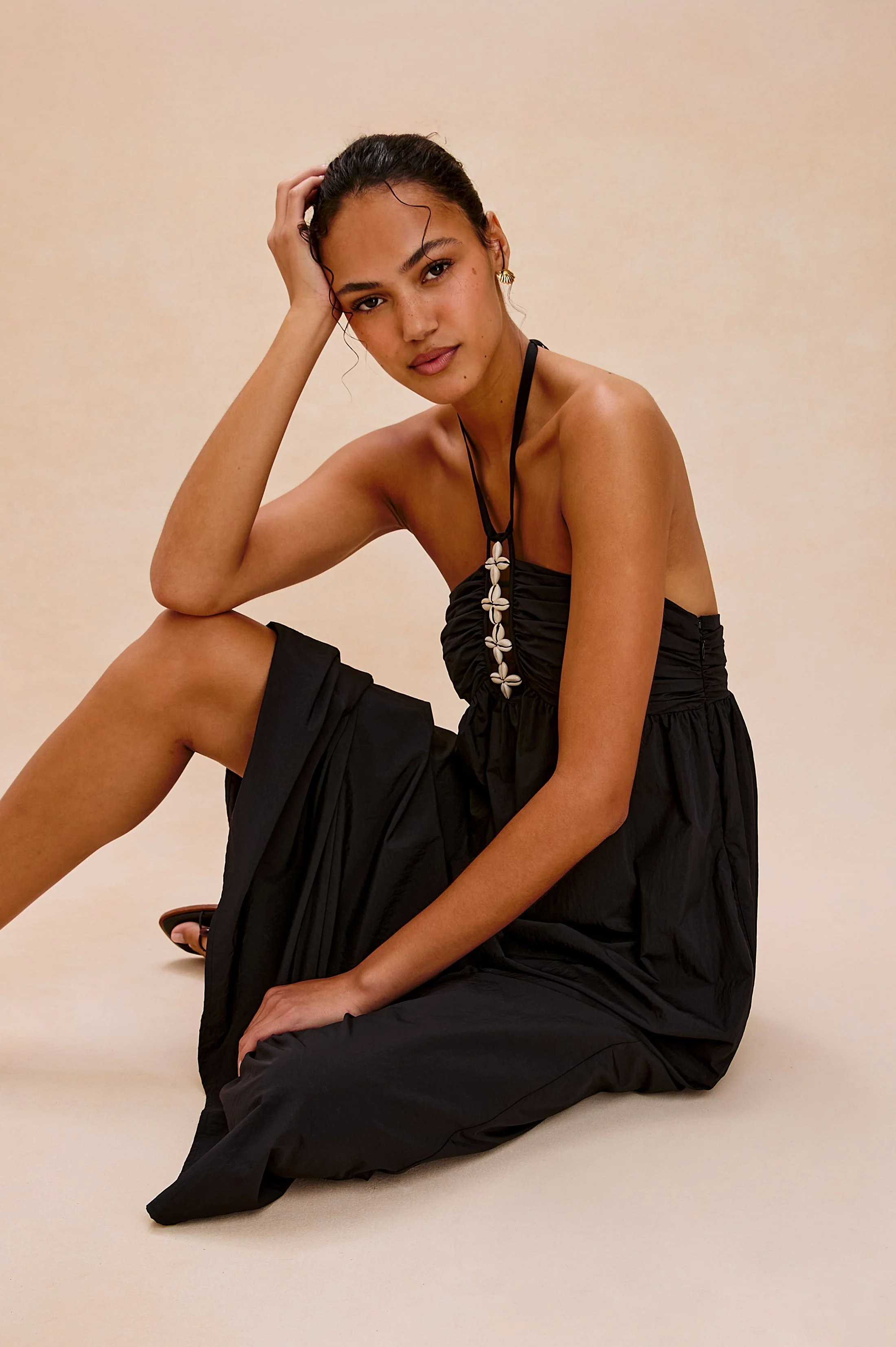 PALAZZO DRESS - BLACK - Image 4