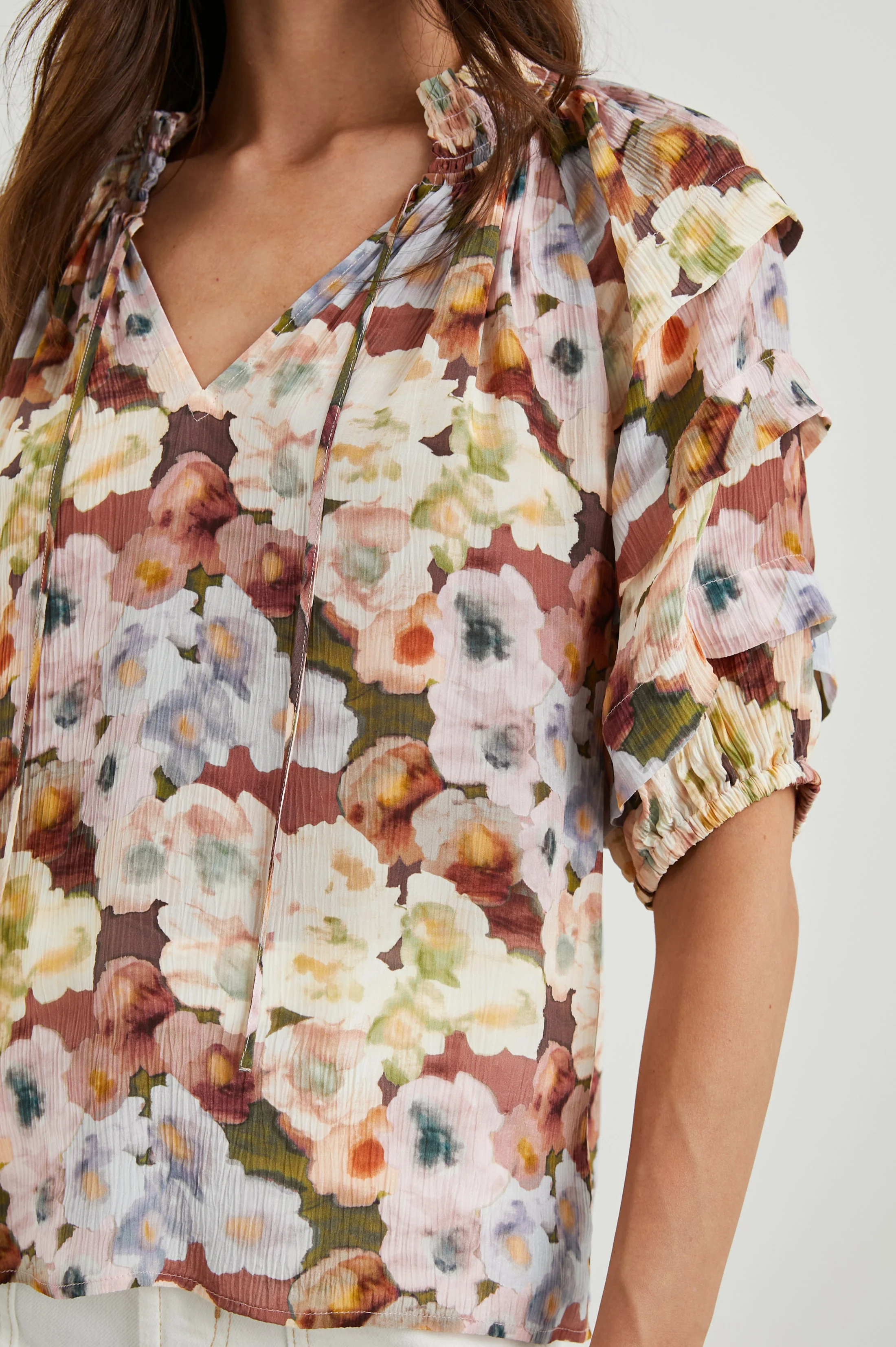 PARIS TOP - PAINTED FLORAL - Image 2