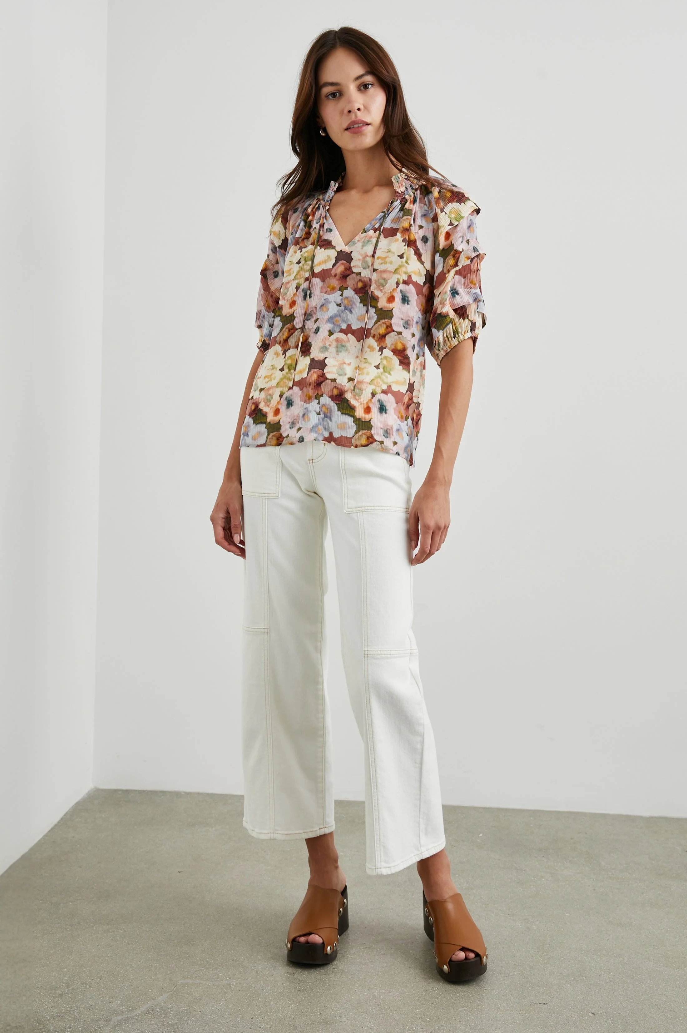 PARIS TOP - PAINTED FLORAL - Image 3