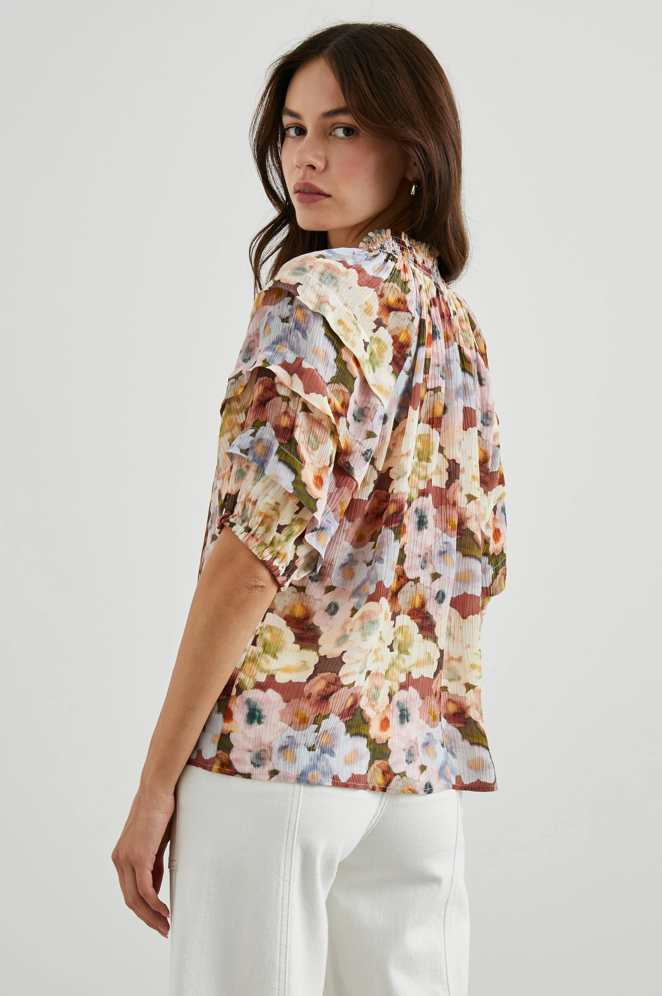 PARIS TOP - PAINTED FLORAL - Image 4